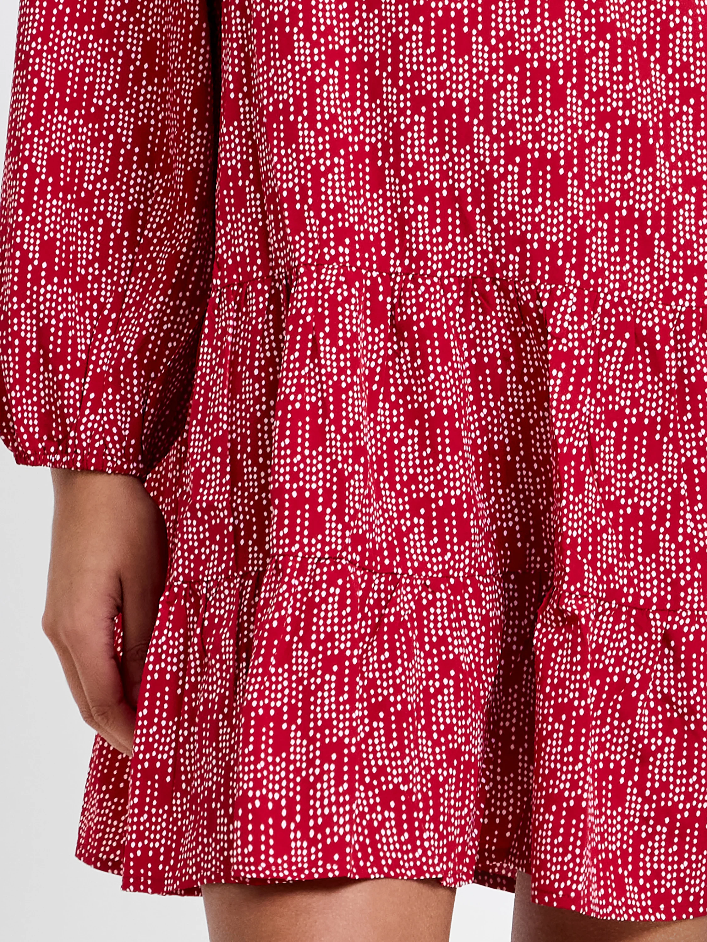 Abstract Swing Half Zip Dress - Image 3