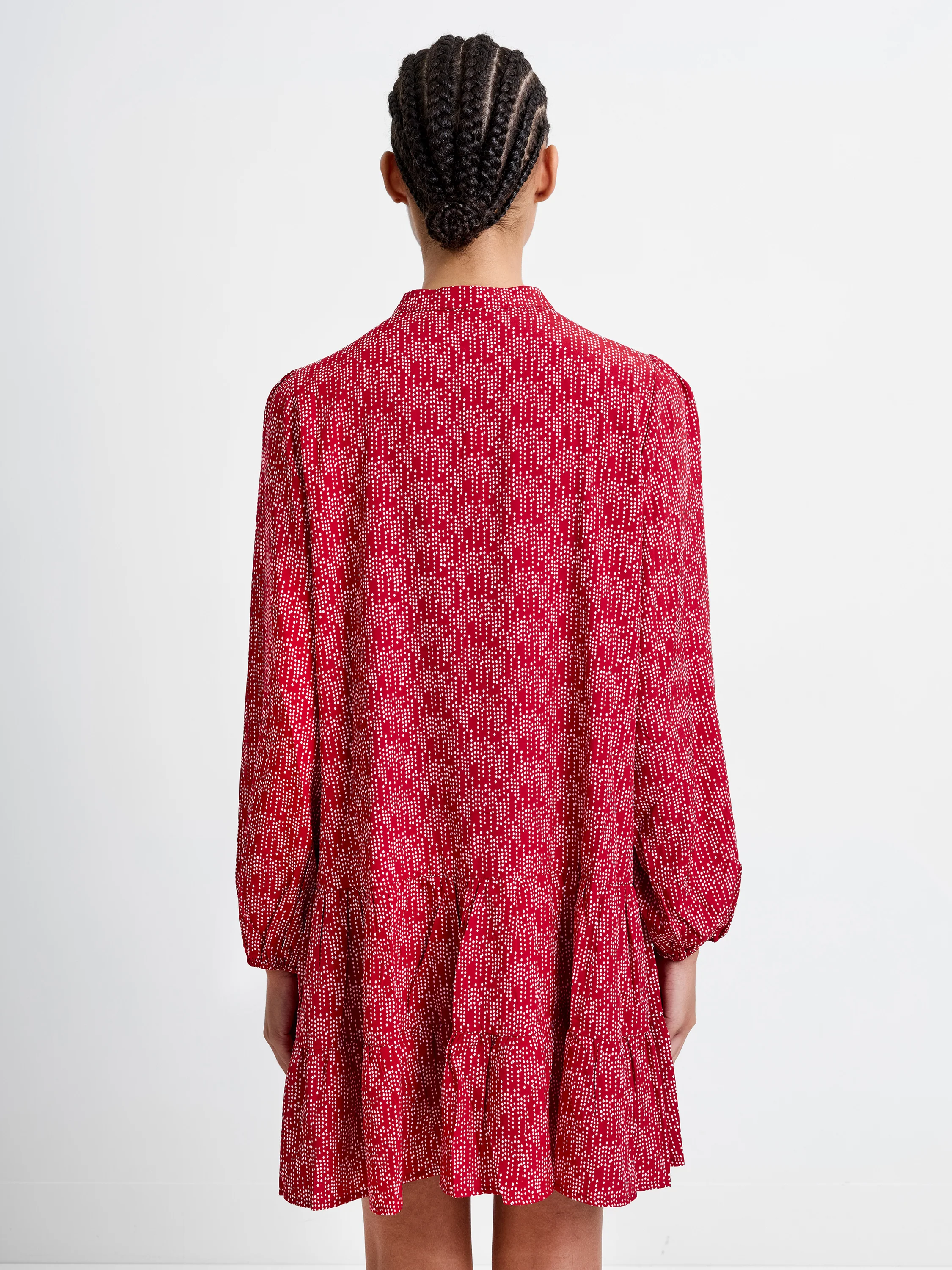 Abstract Swing Half Zip Dress - Image 4