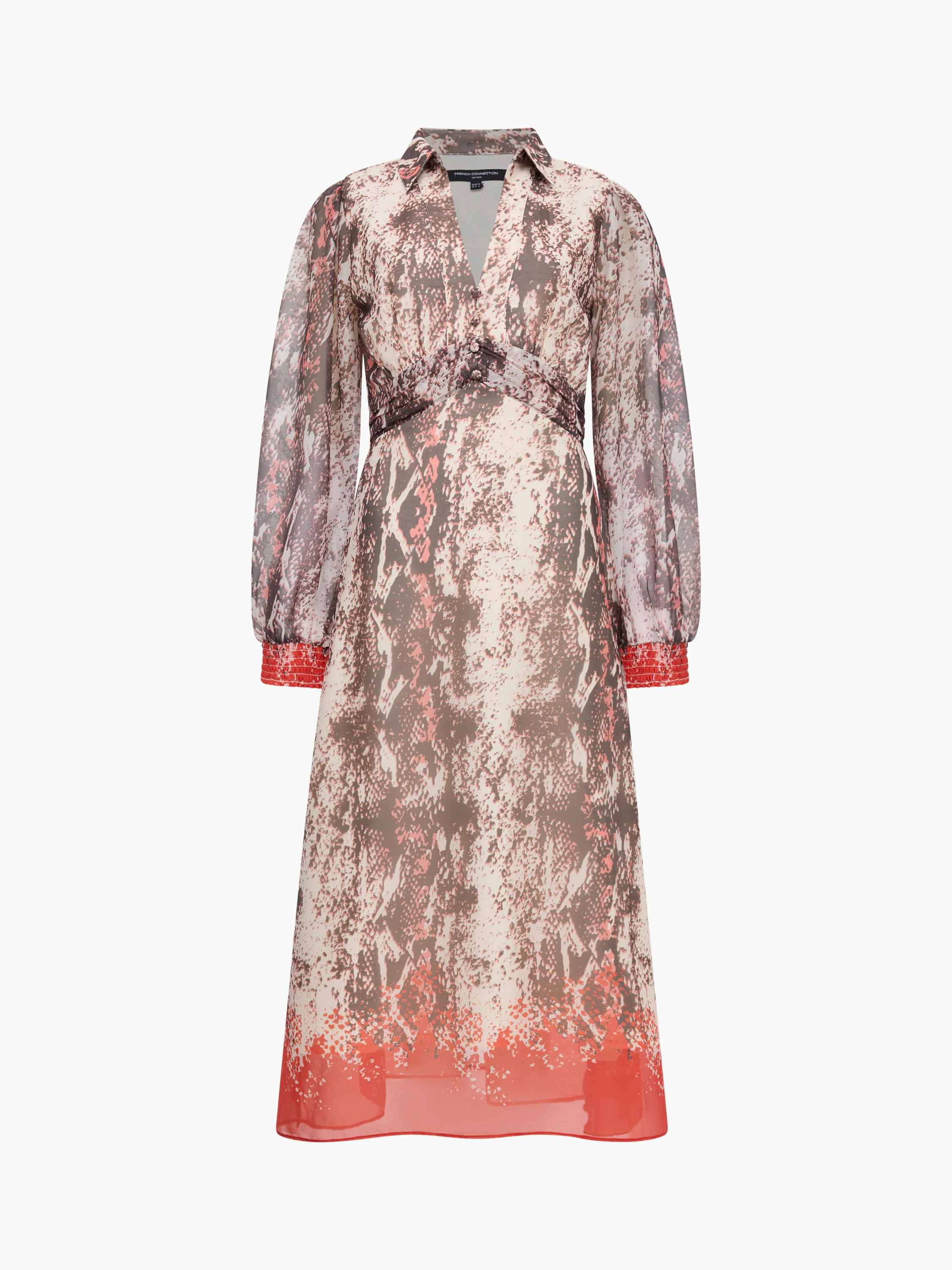 Adele Emina Chiffon Midi Dress - Image 6