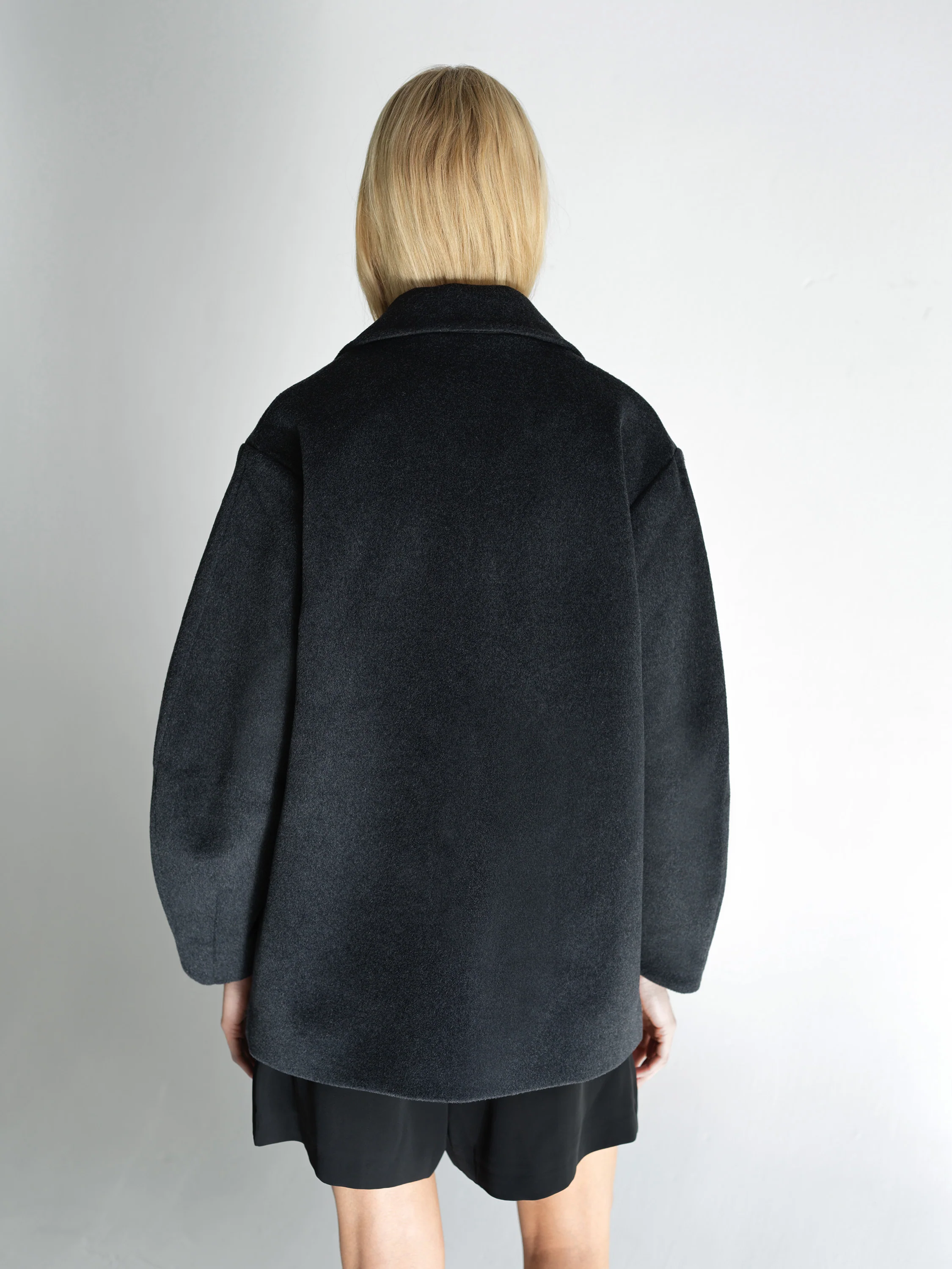 Adele Wool Pea Coat - Image 4