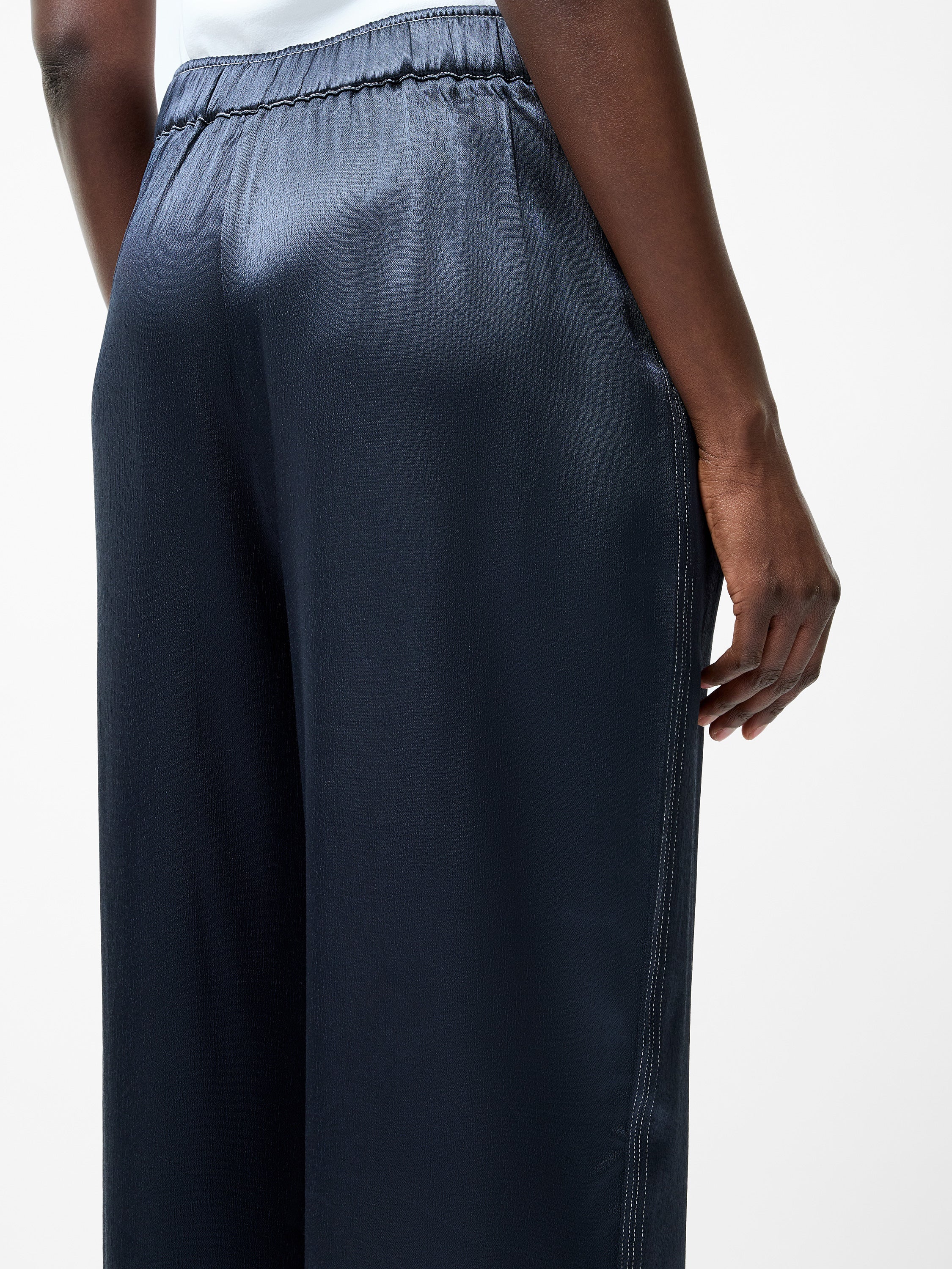 Akita Satin Stretch Wide Leg Trousers - Image 4