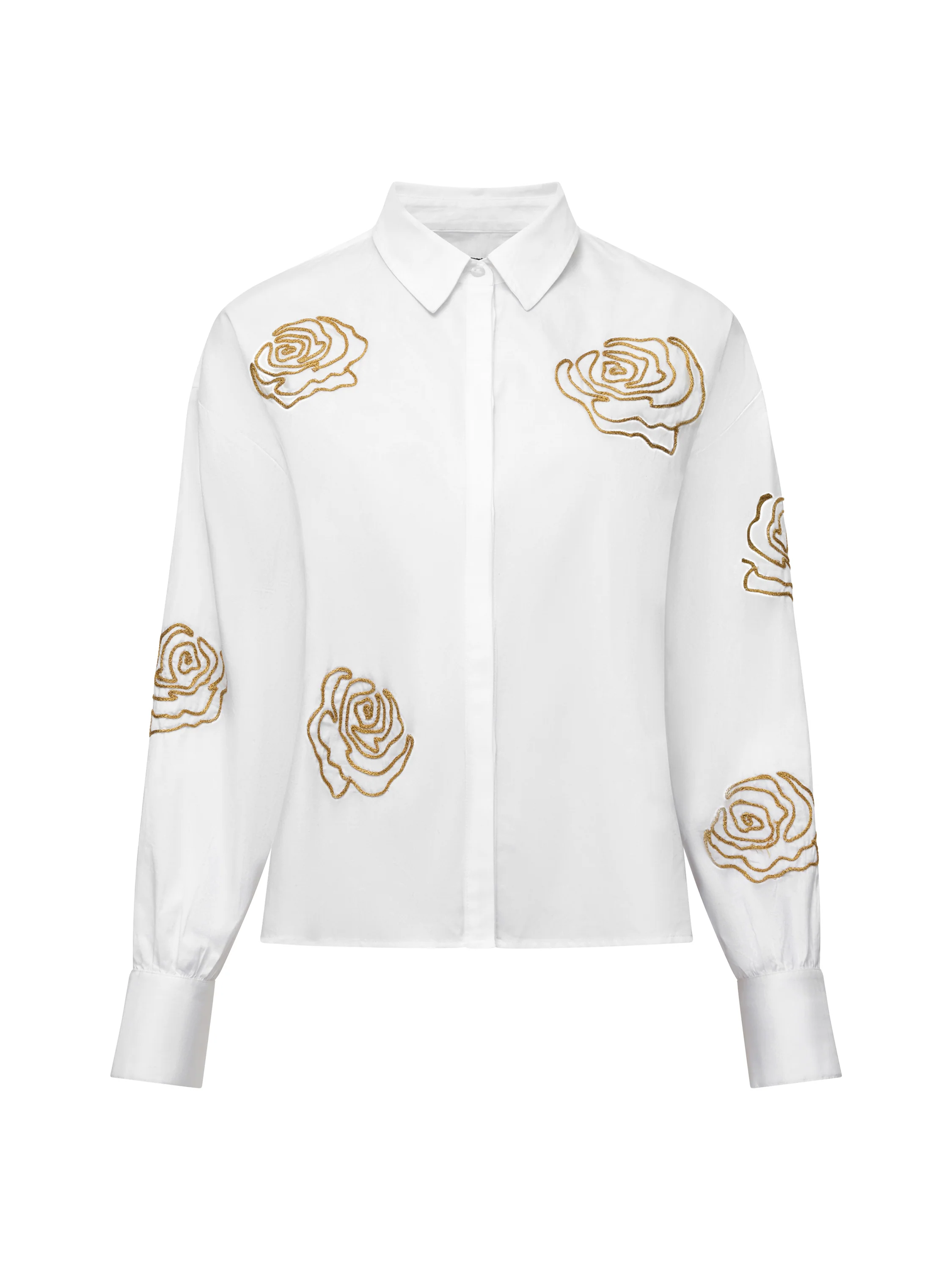 Alexis Cotton Floral Embellished Shirt - Image 6