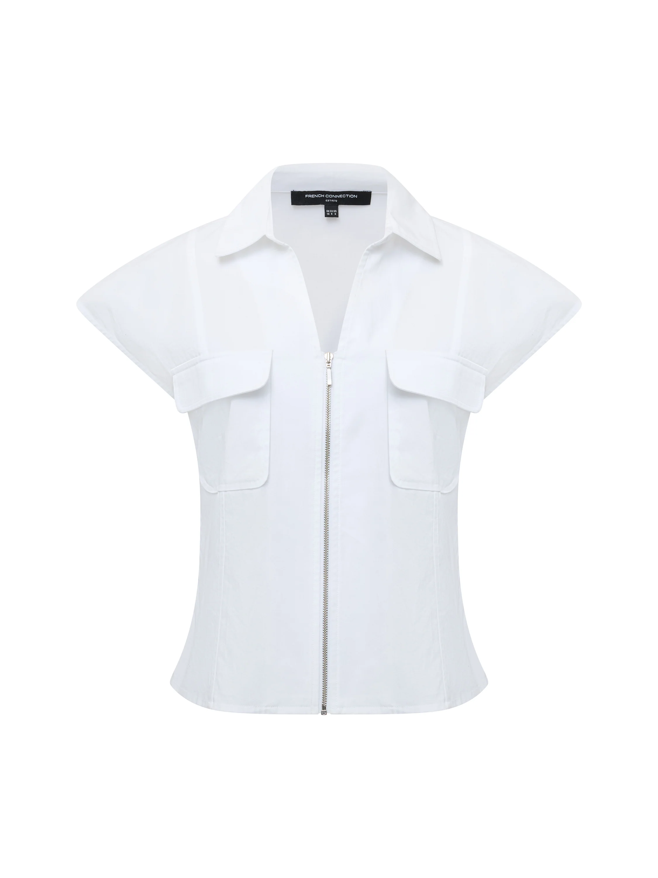 Alexis Cotton Front Zip Top - Image 6