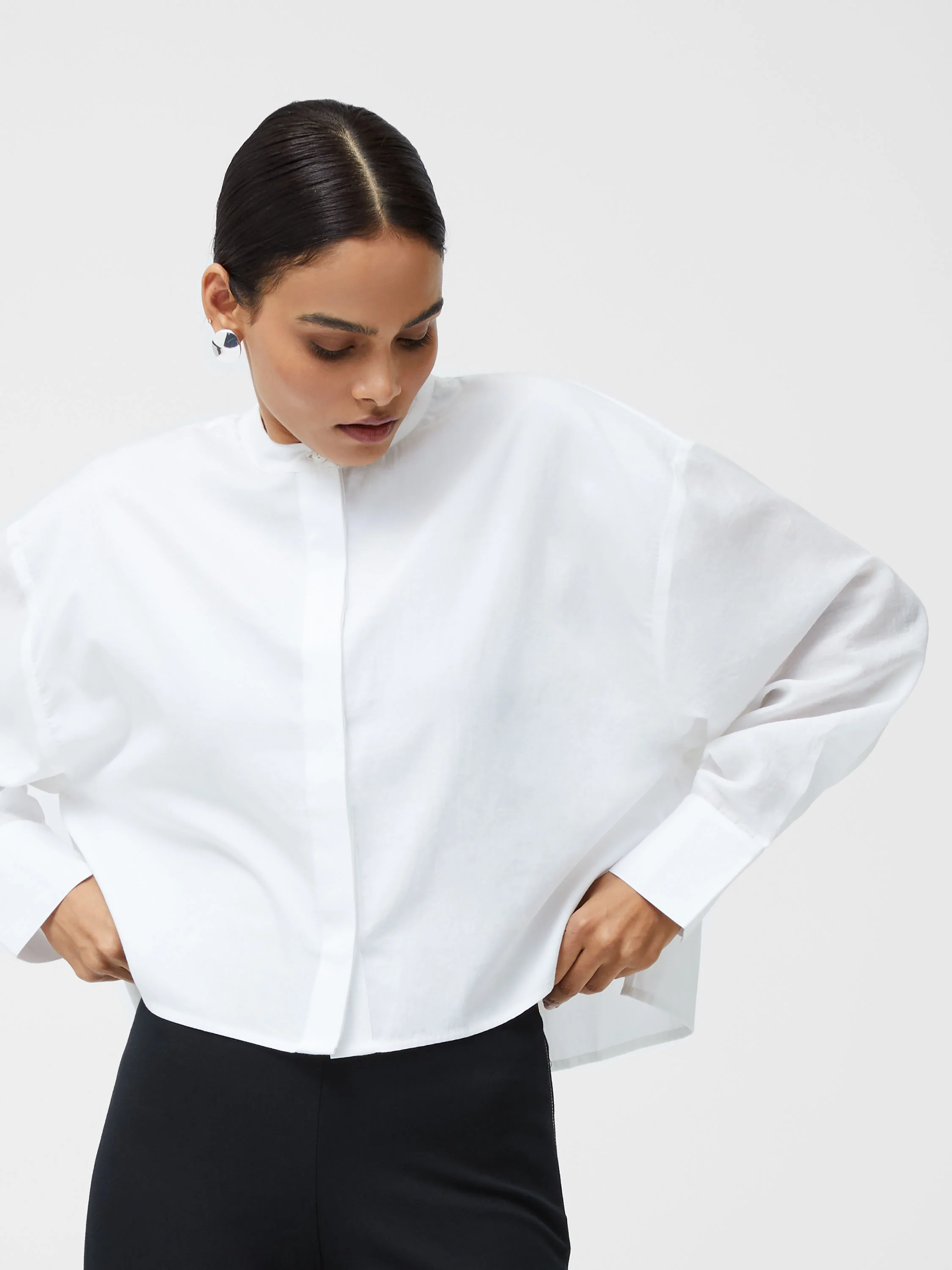 Alexis Cotton Sheer Sleeve Shirt - Image 5