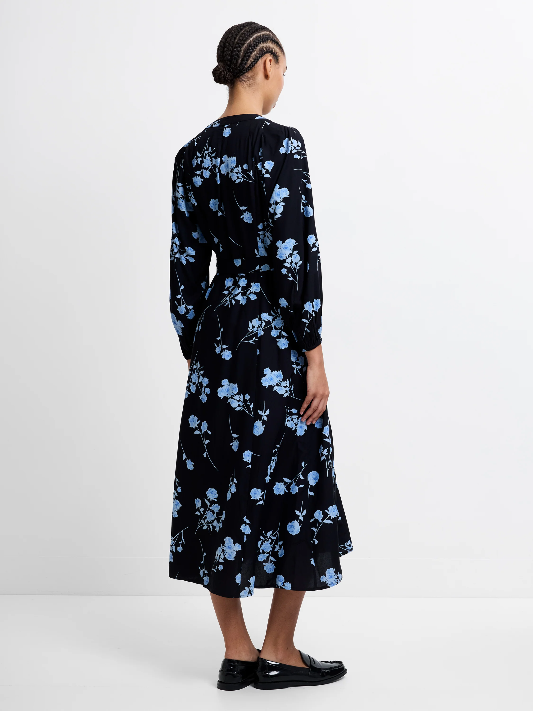 Alessandra Puff Sleeve Belted Dress - Image 5