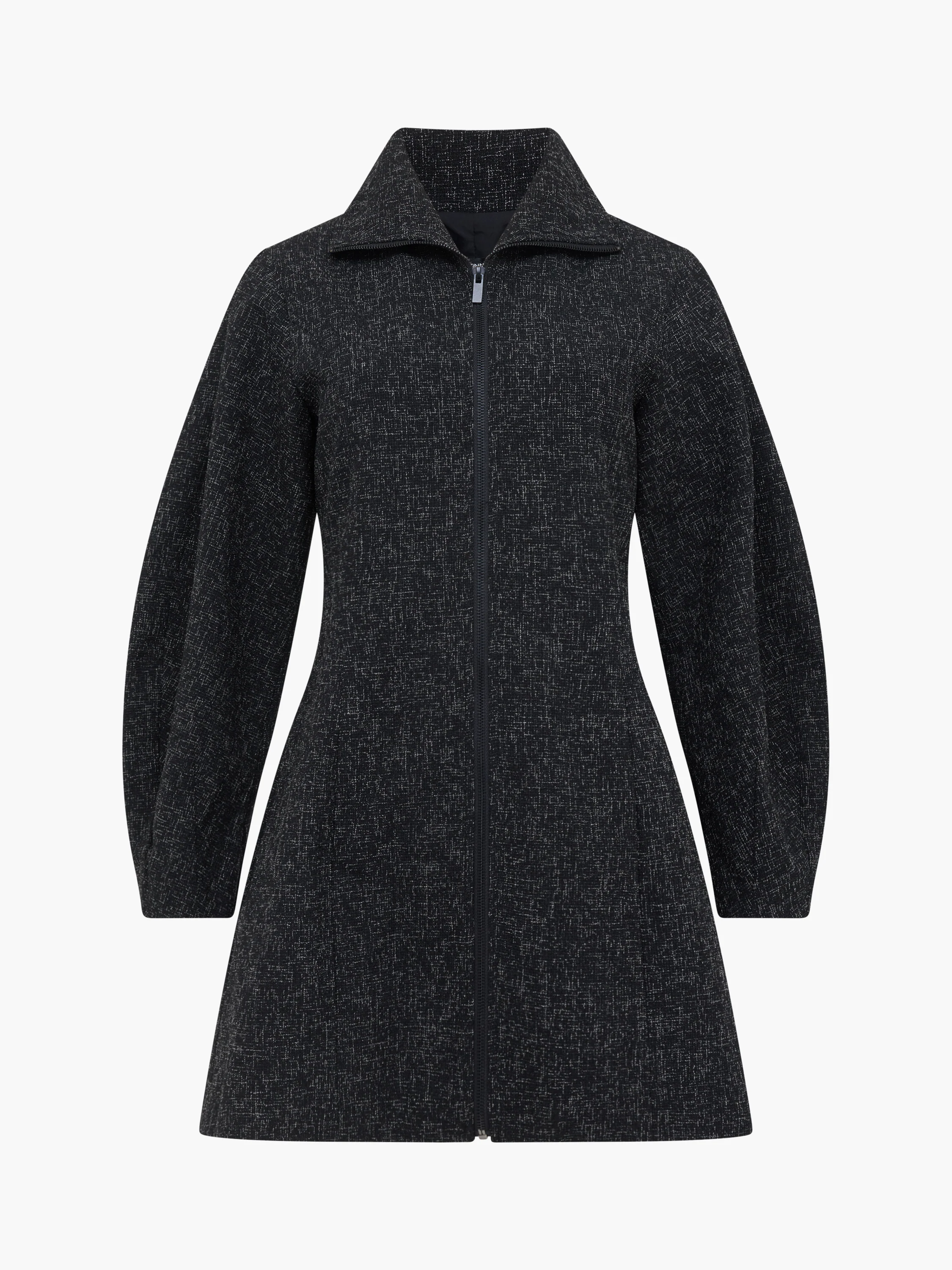 Alyssia Boucle Zip Through Mini Dress - Image 5