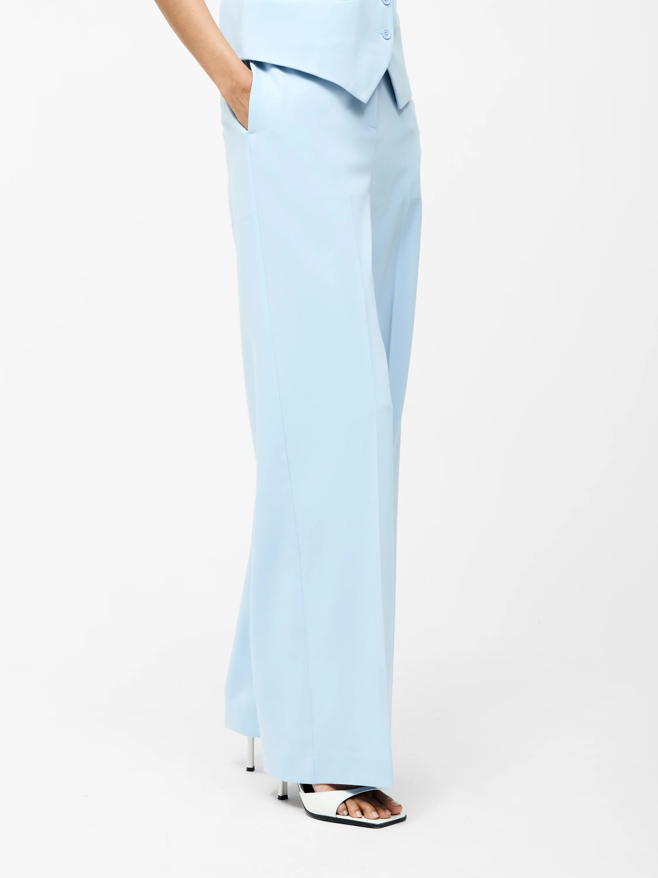 Angie Tailored Wide Leg Trousers - Image 2