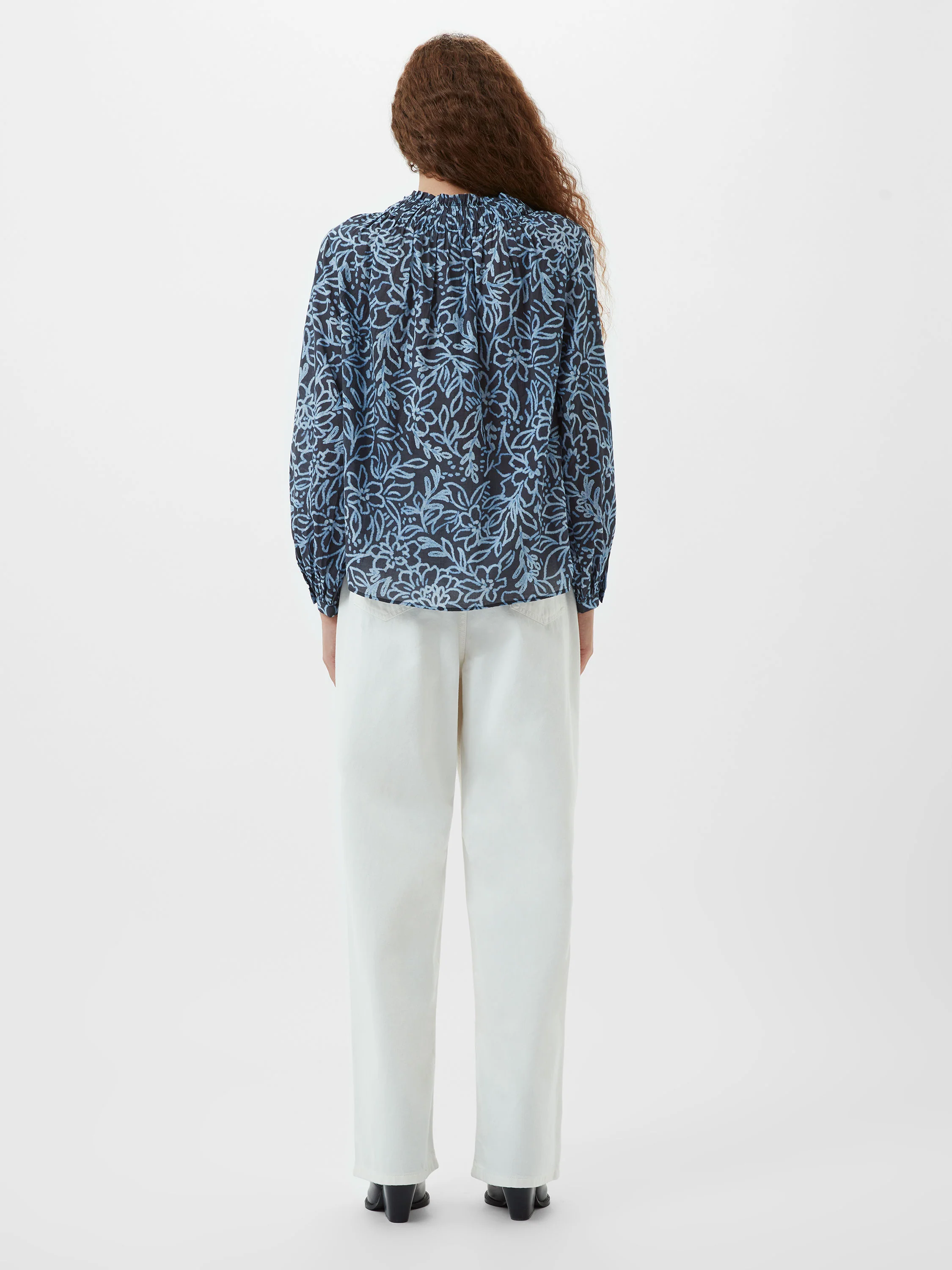 Anna Austin Cotton Tie Neck Top - Image 6