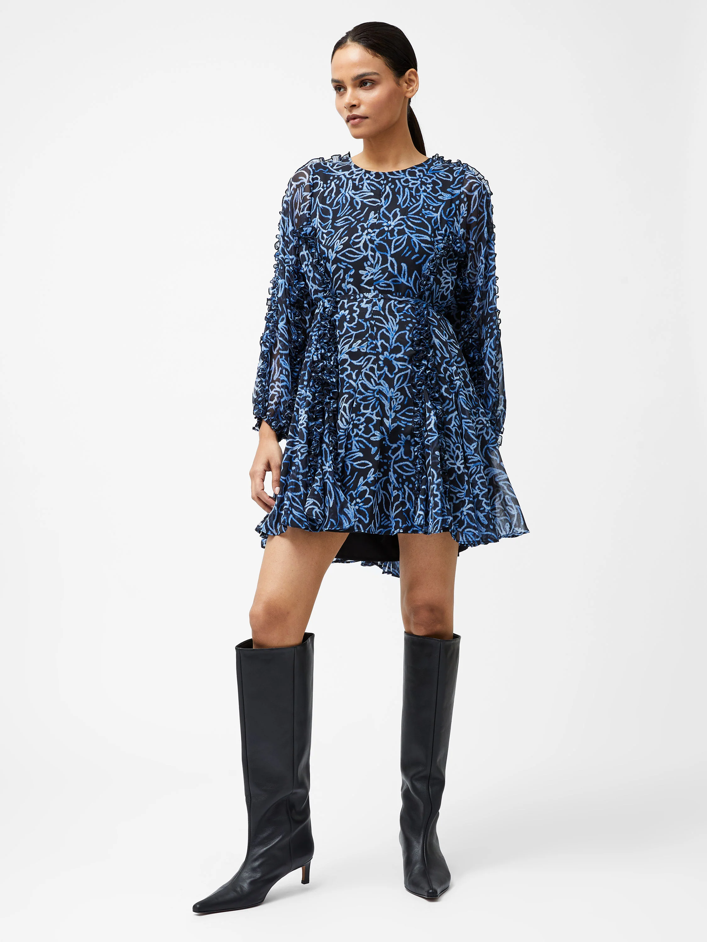 Anna Emina Chiffon Mini Dress - Image 4