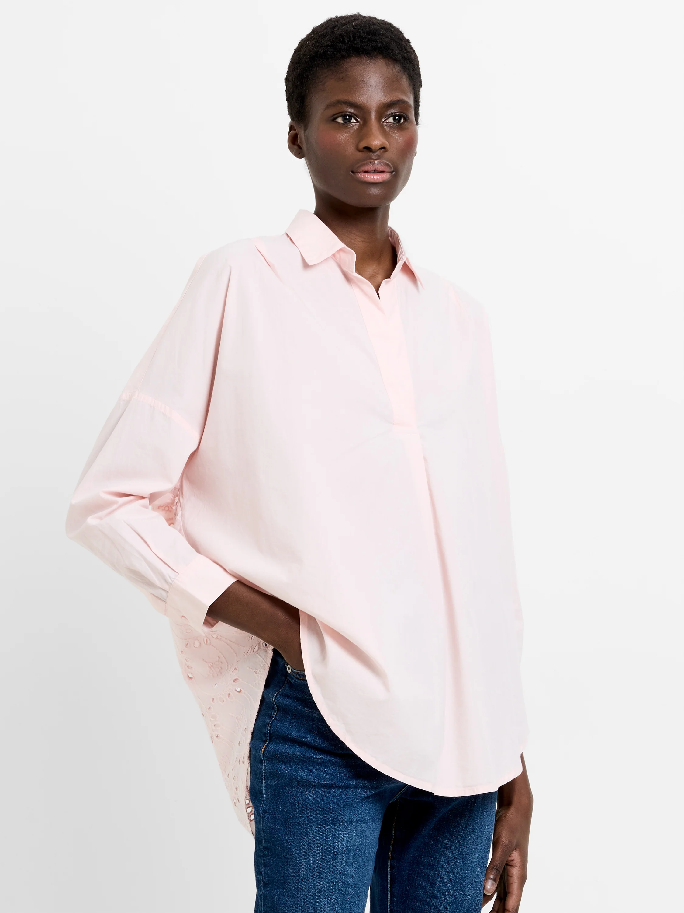 Appelona Broderie Anglaise Popover Shirt - Image 2