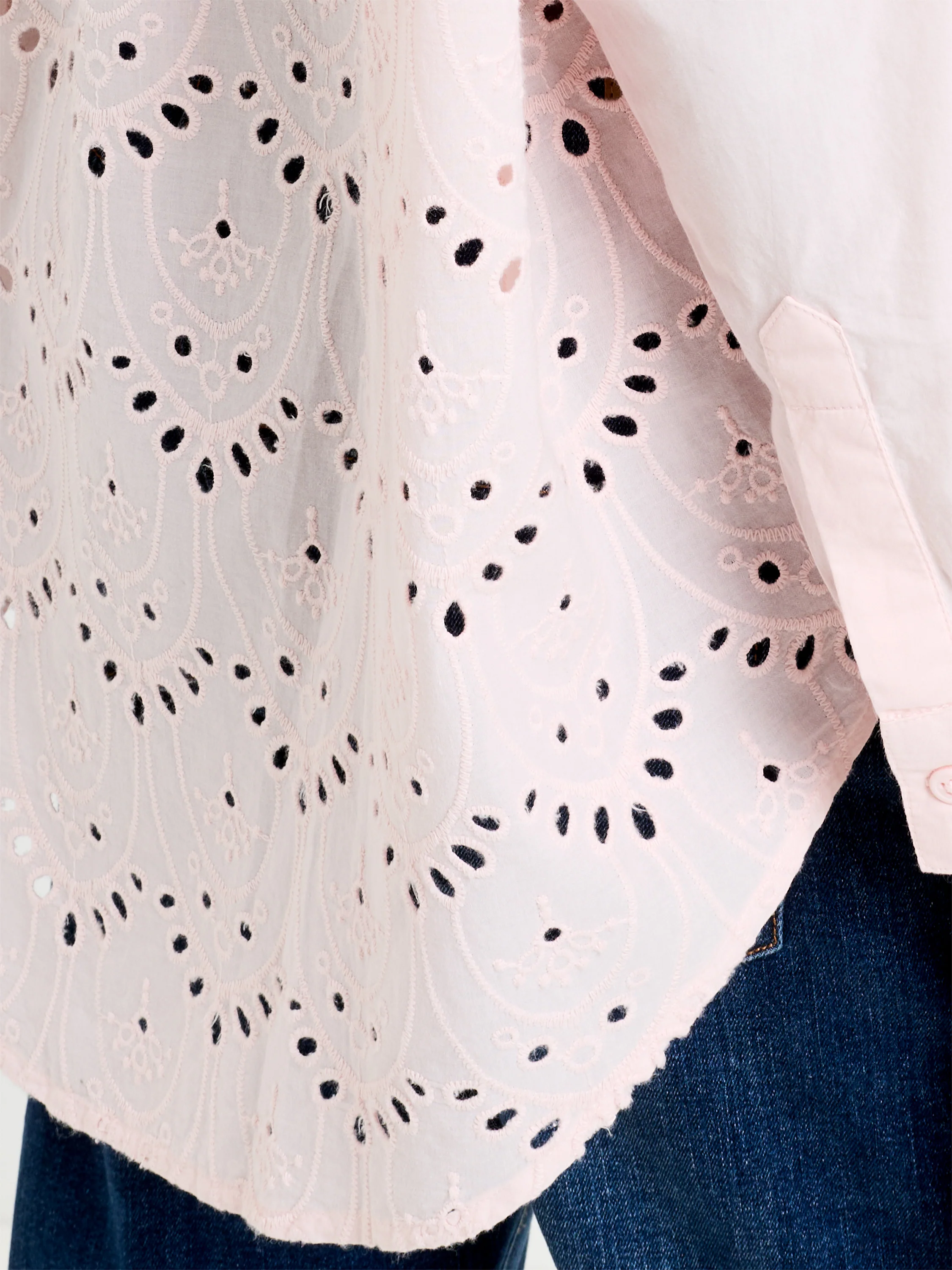 Appelona Broderie Anglaise Popover Shirt - Image 3