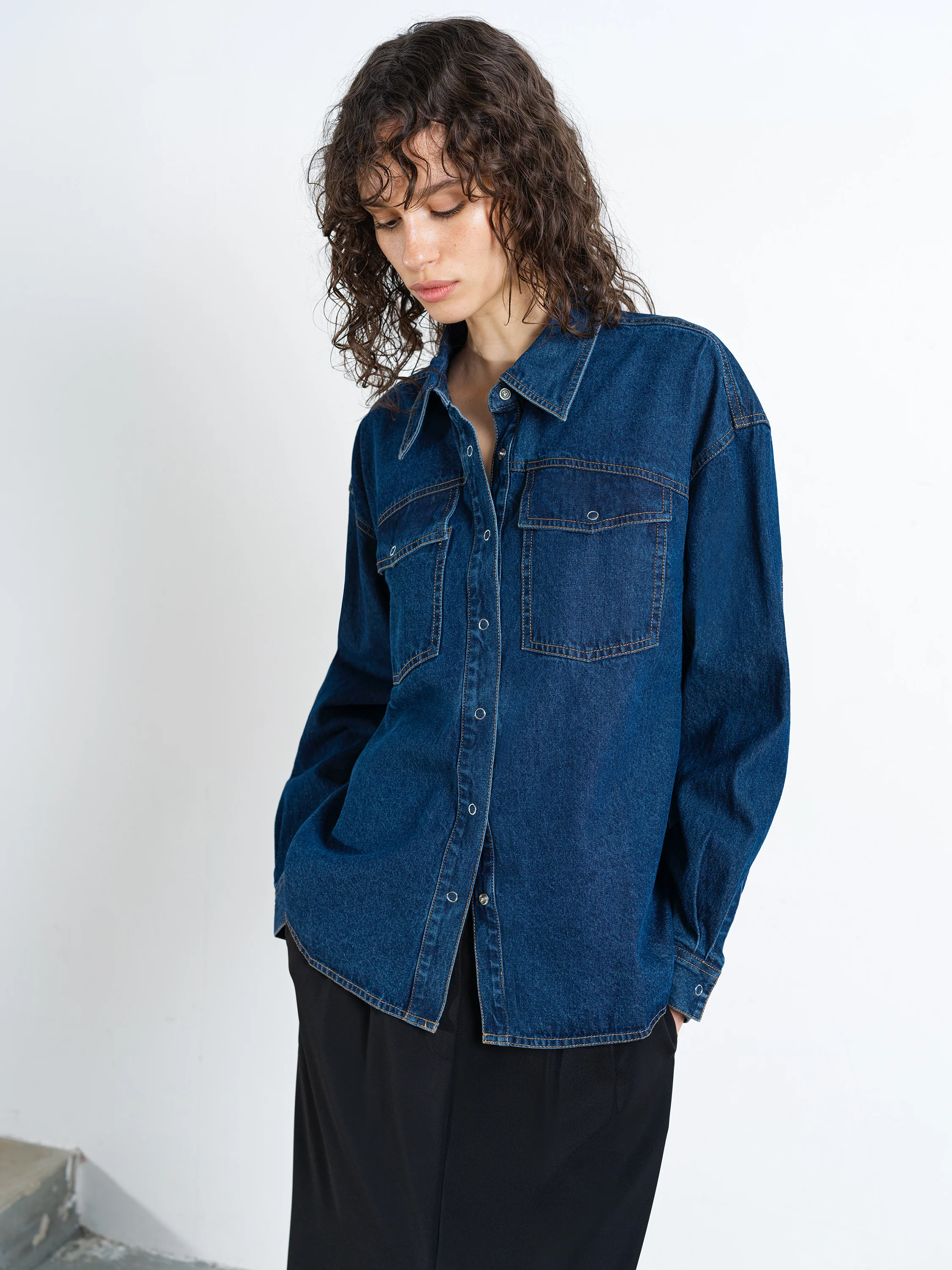 Archie Denim Duo Pocket Shirt - Image 2