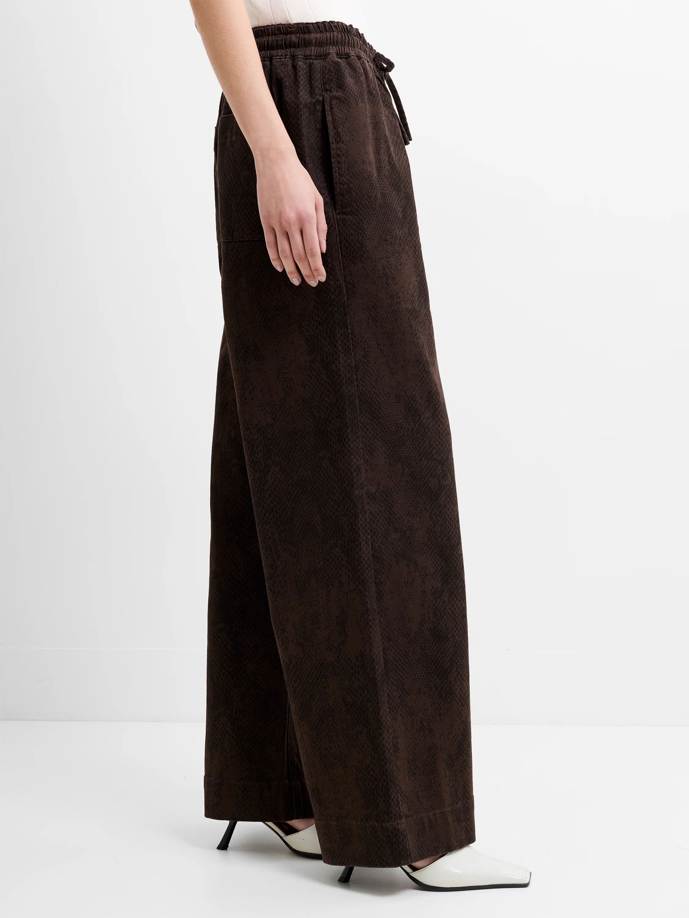 Arden Denim Snake Straight Leg Trousers - Image 4