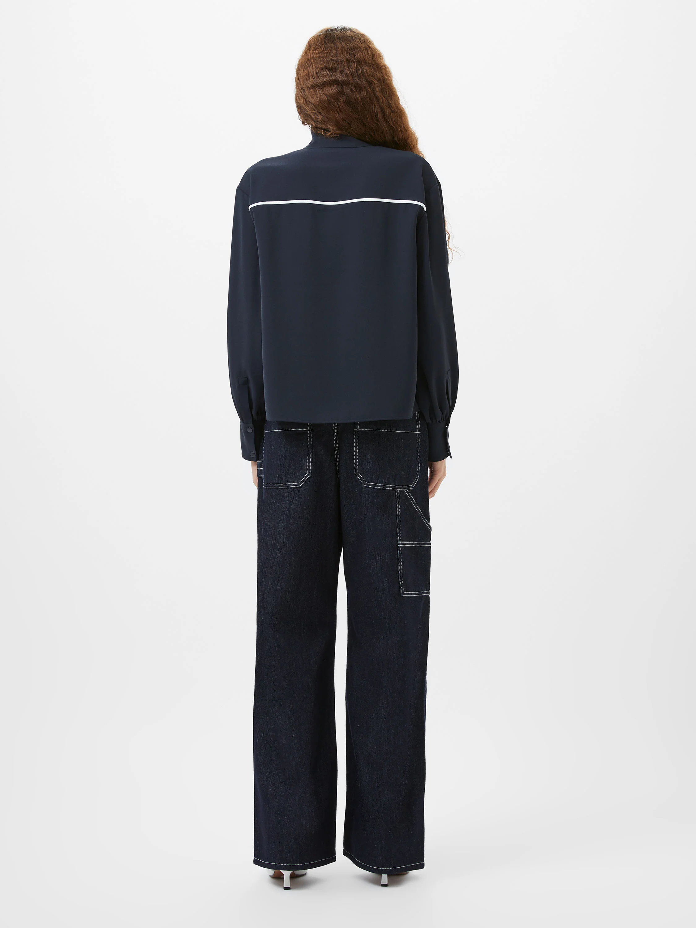 Arezzo Contrast Piping Long Sleeved Shirt - Image 6
