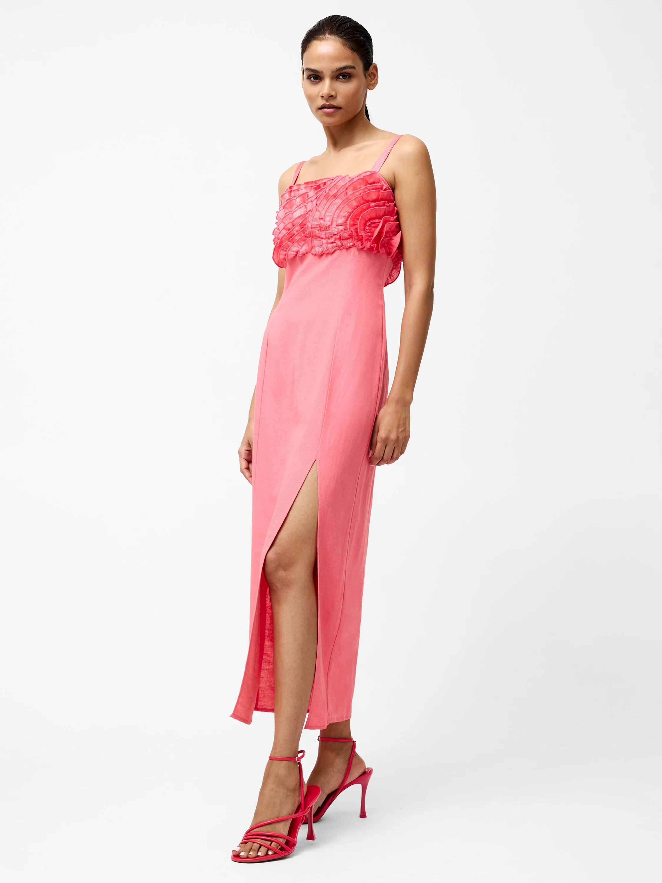 Ariette Ruffled Bust Midi Dress - Image 3