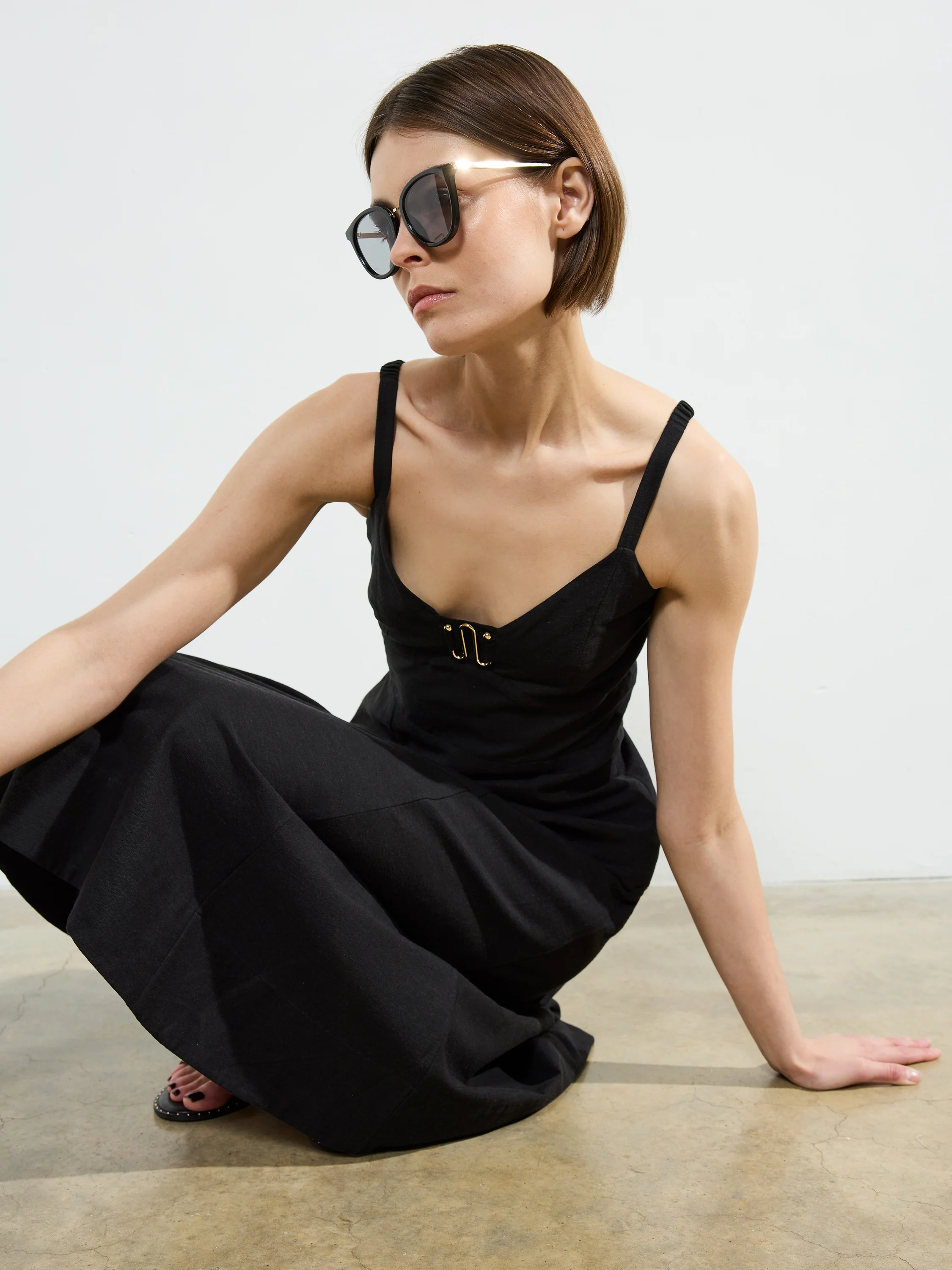 Ariette Strappy Midi Dress - Image 3