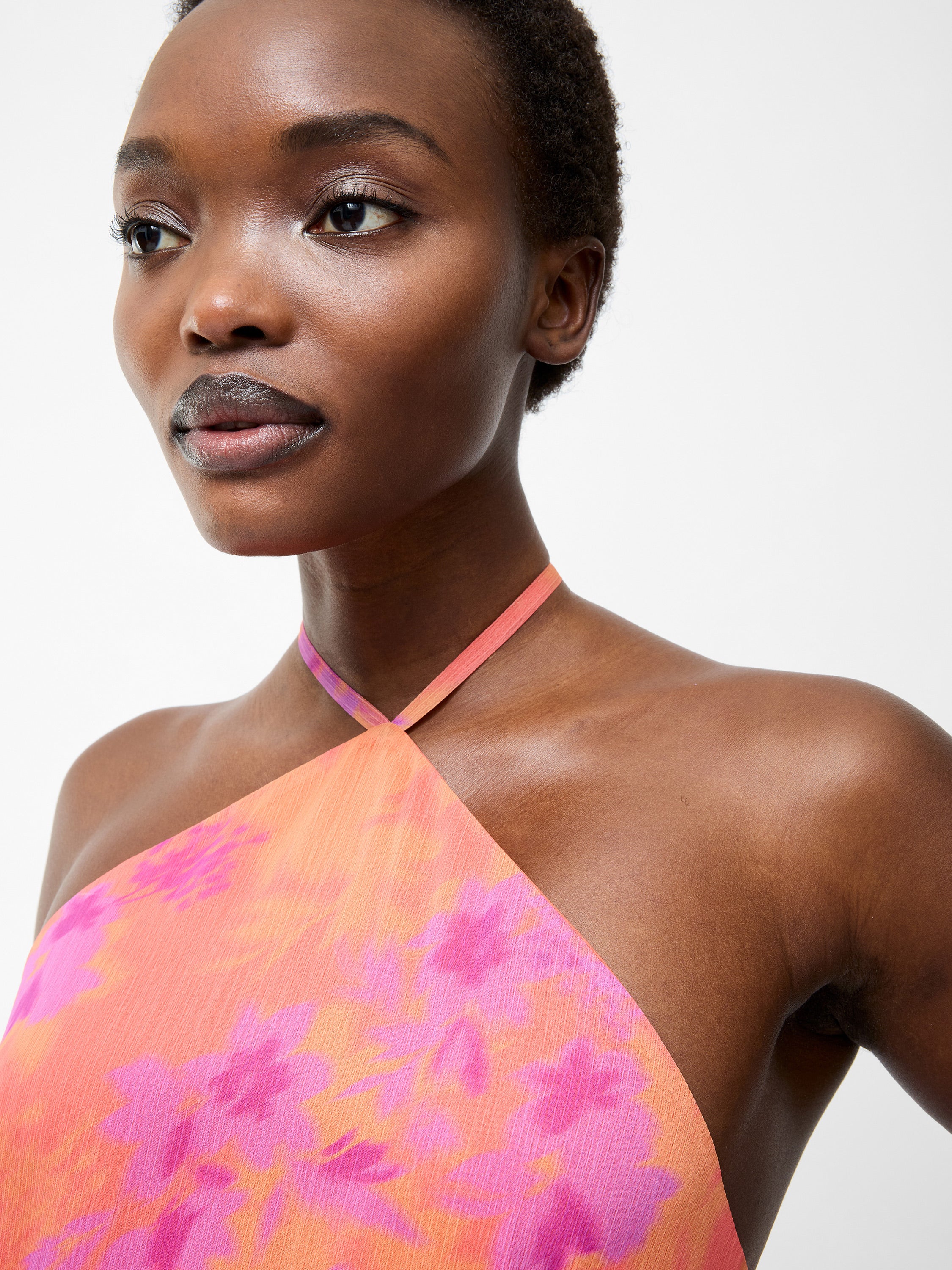 Arla Ruffle Halterneck Dress - Image 2