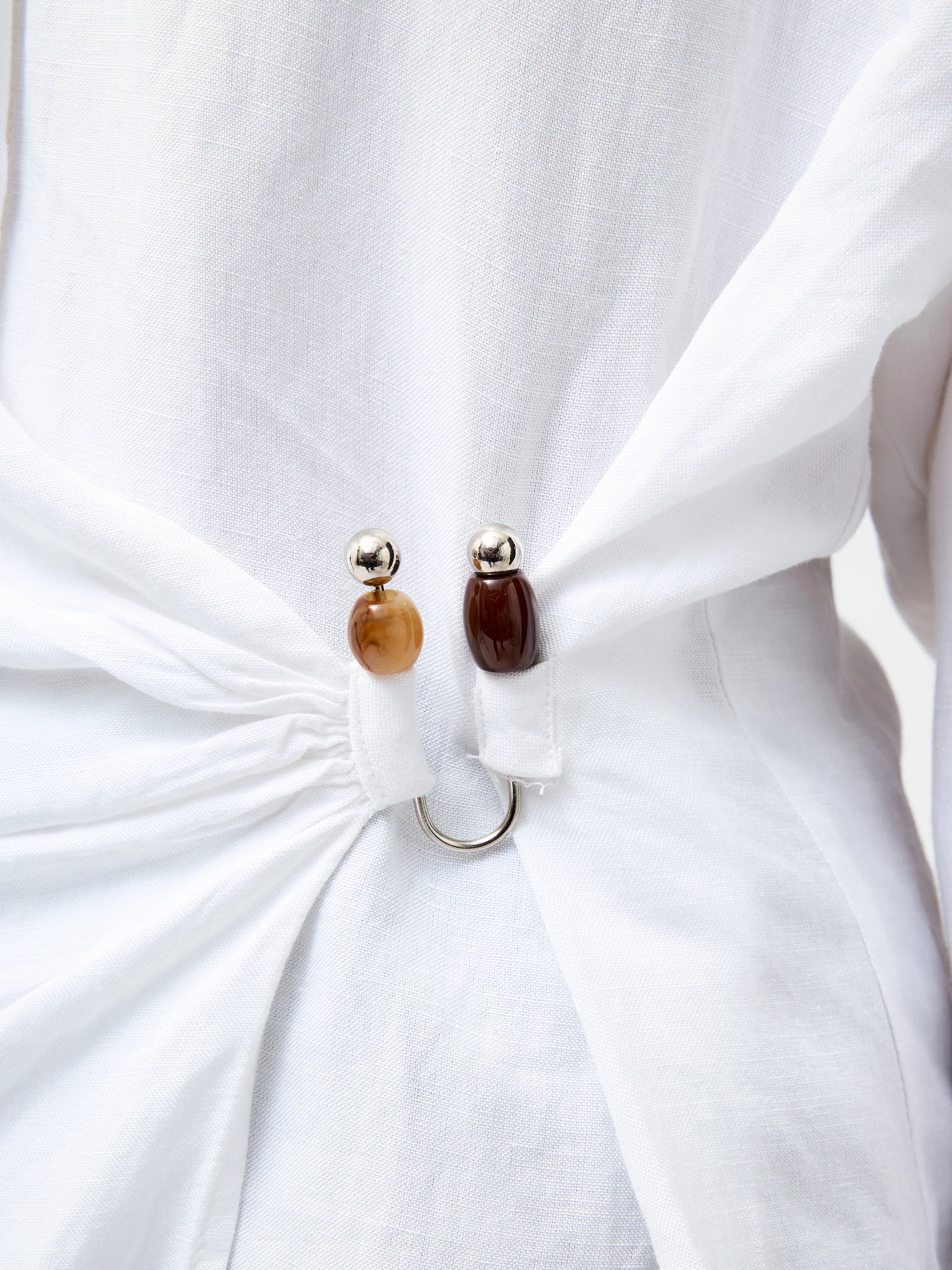 Auri Linen Clasp Shirt - Image 4