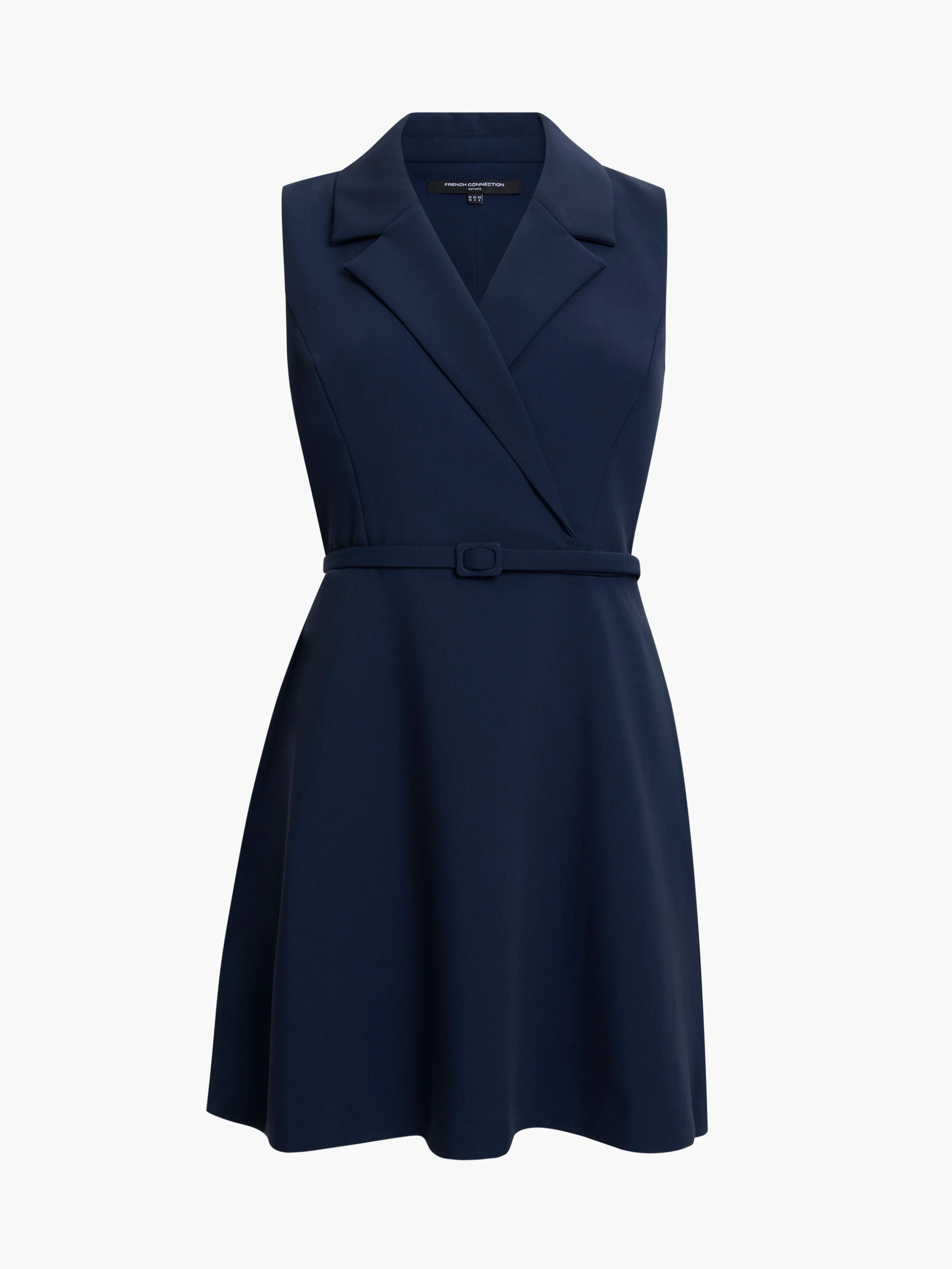 Azra Twill Belted Sleeveless Mini Dress - Image 5