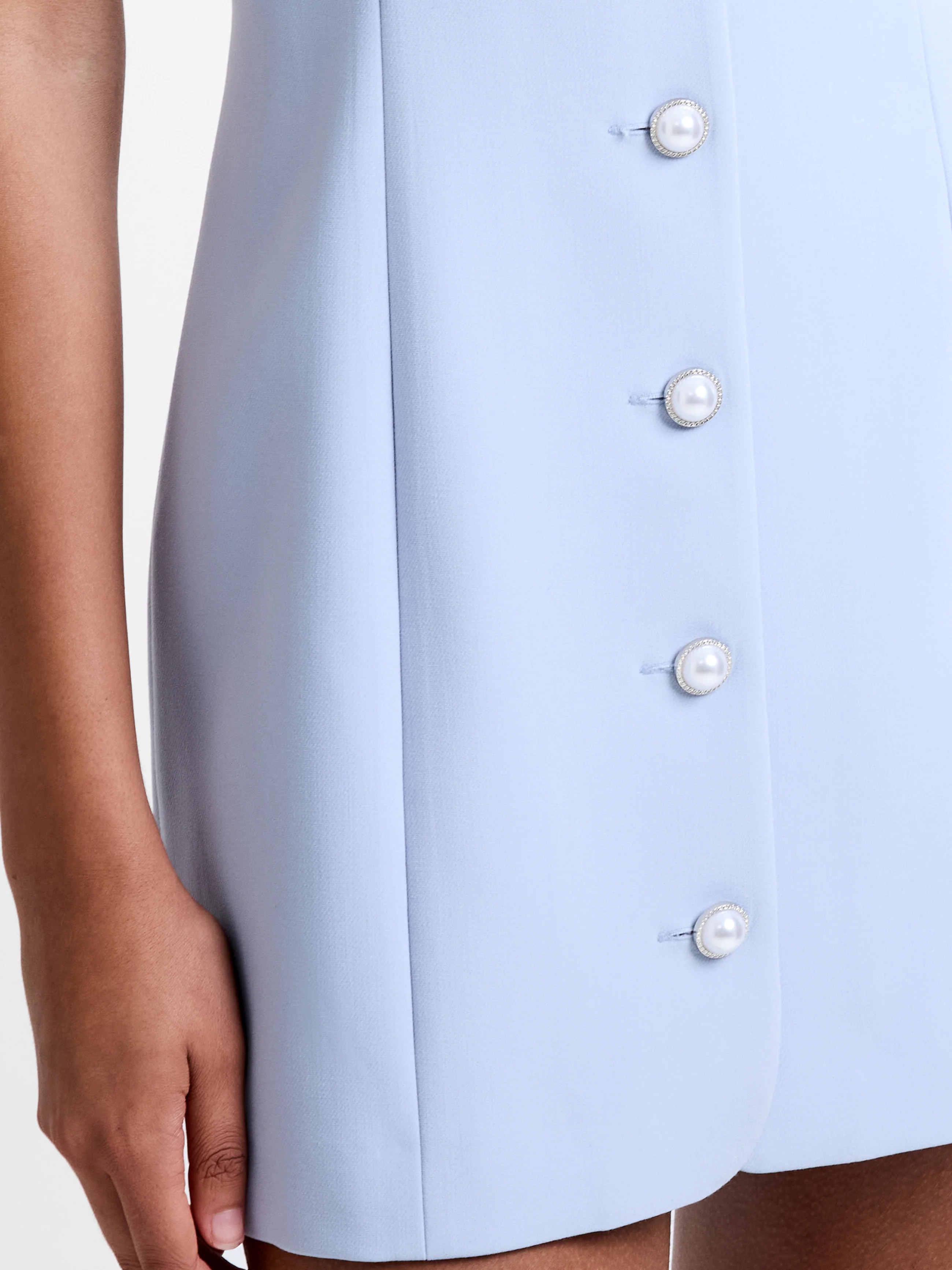 Azra Twill Button Down Mini Dress - Image 5