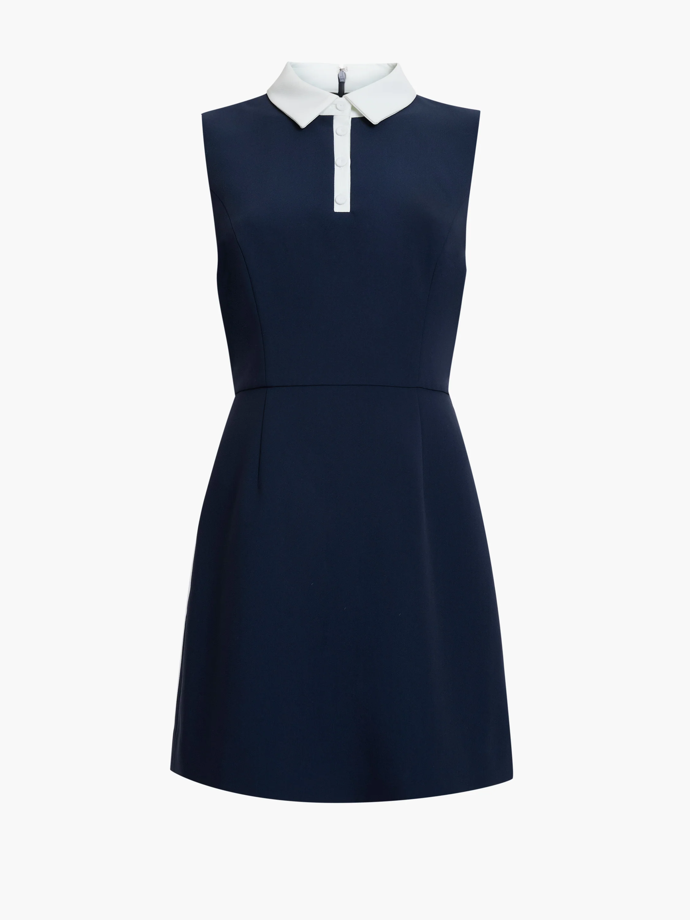 Azra Twill Collared Sleeveless Mini Dress - Image 6