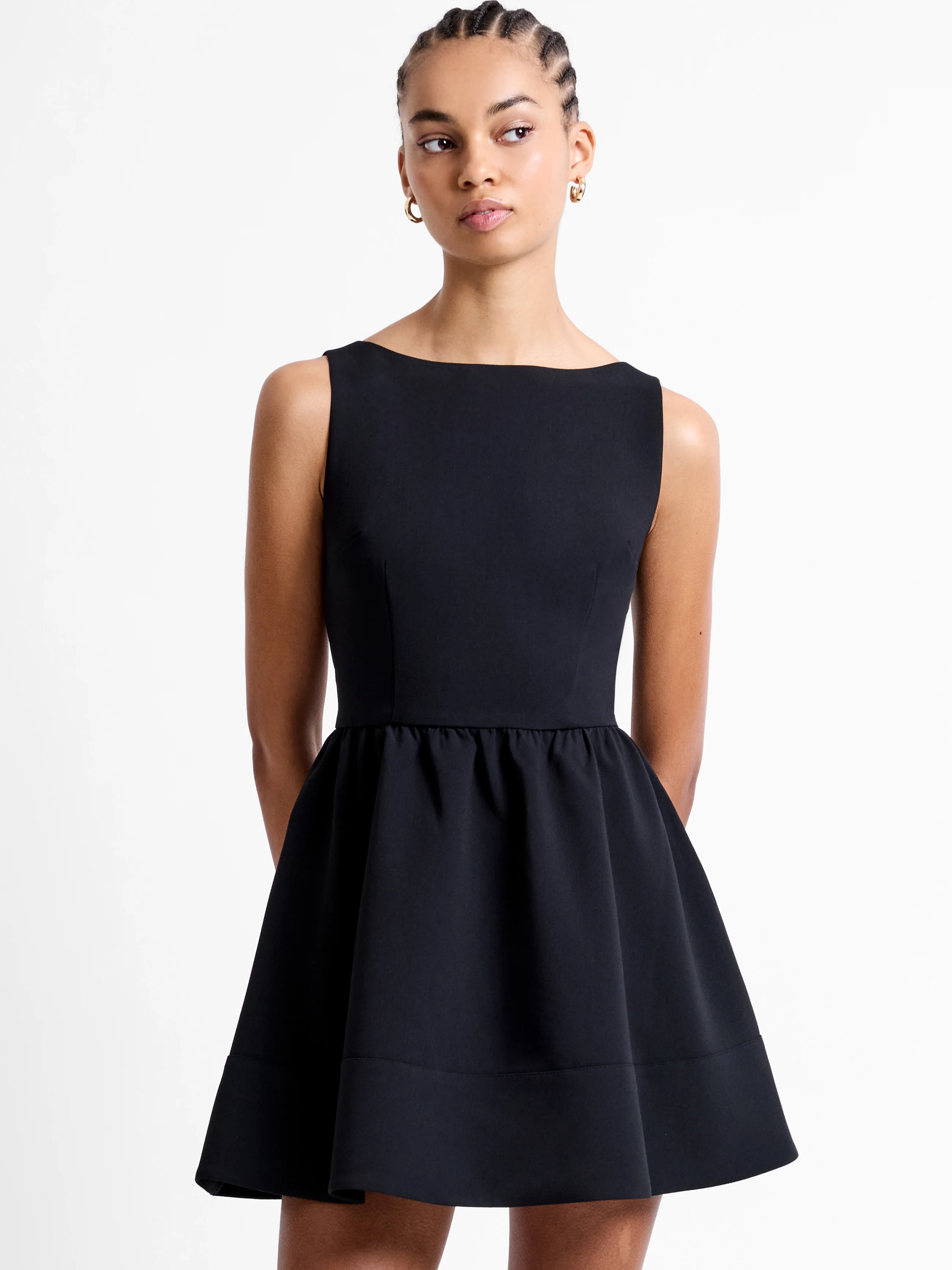 Azra Twill Low Back Mini Dress - Image 3