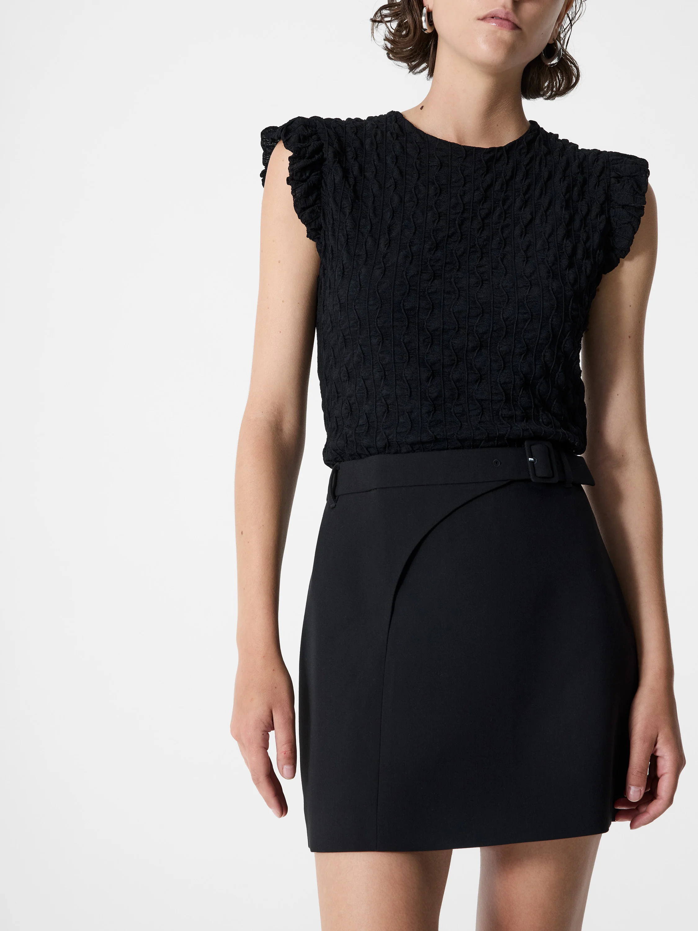 Azra Twill Mini Skirt - Image 3