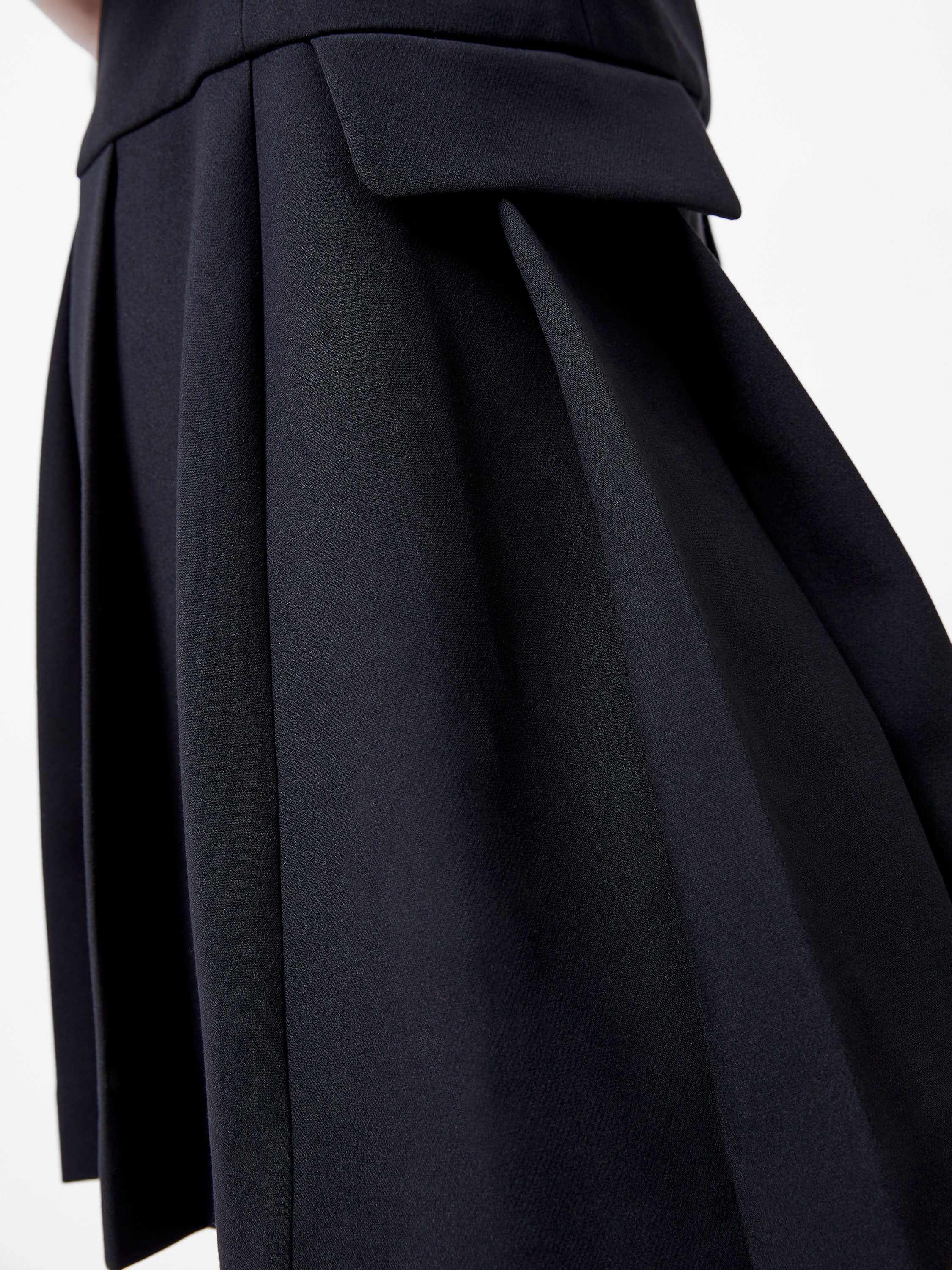 Azra Twill Pleated Mini Dress - Image 6