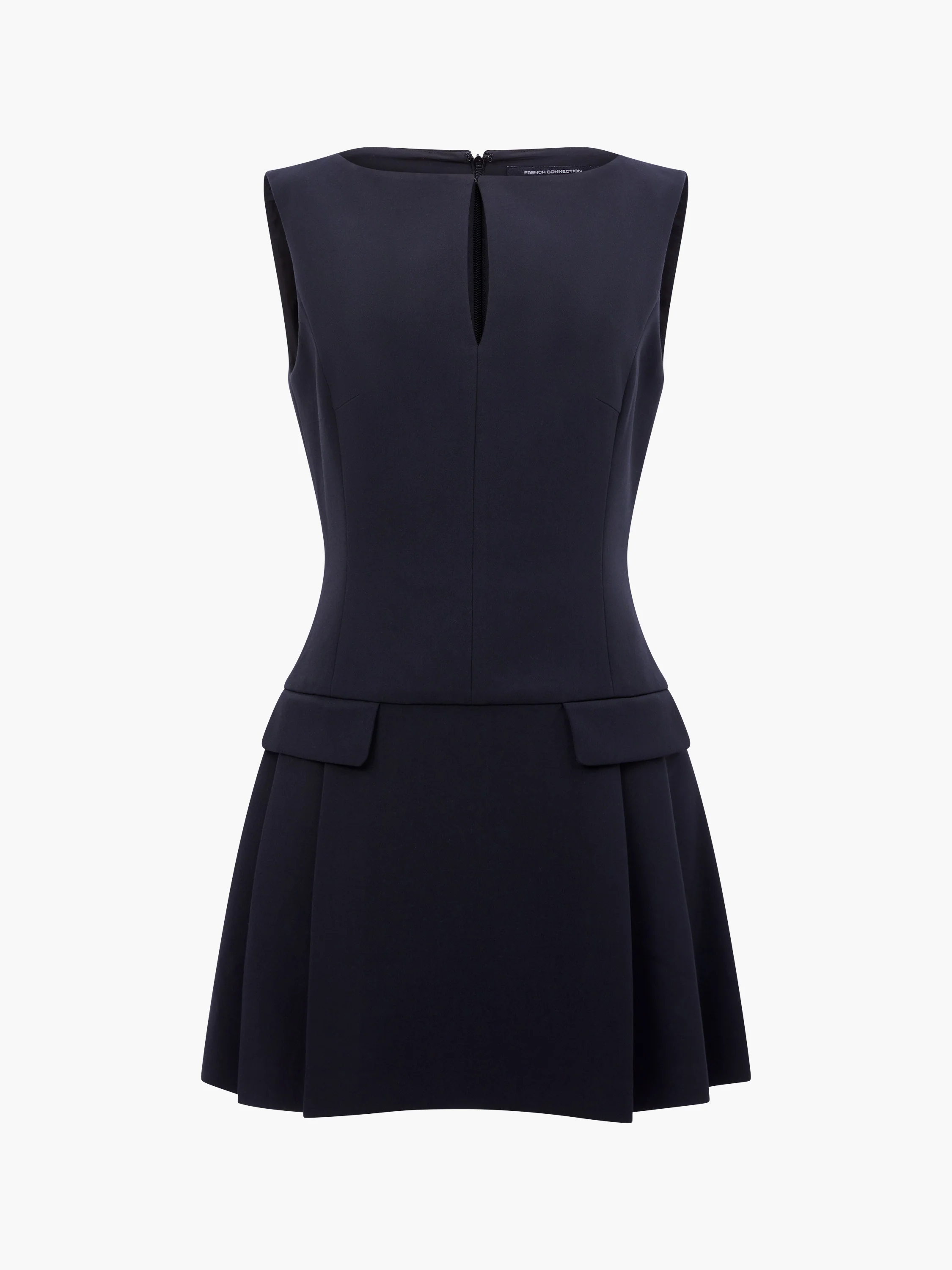 Azra Twill Pleated Mini Dress - Image 8