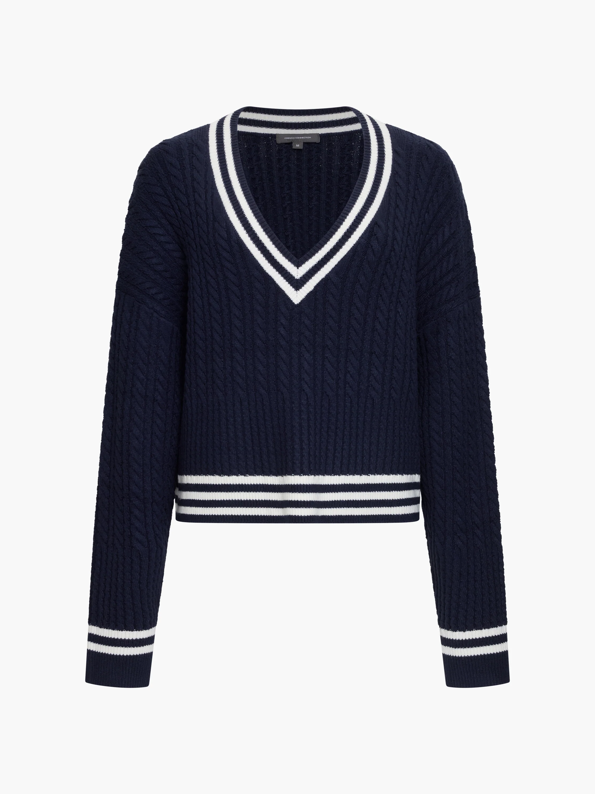 Babysoft Cable V Neck Jumper - Image 5
