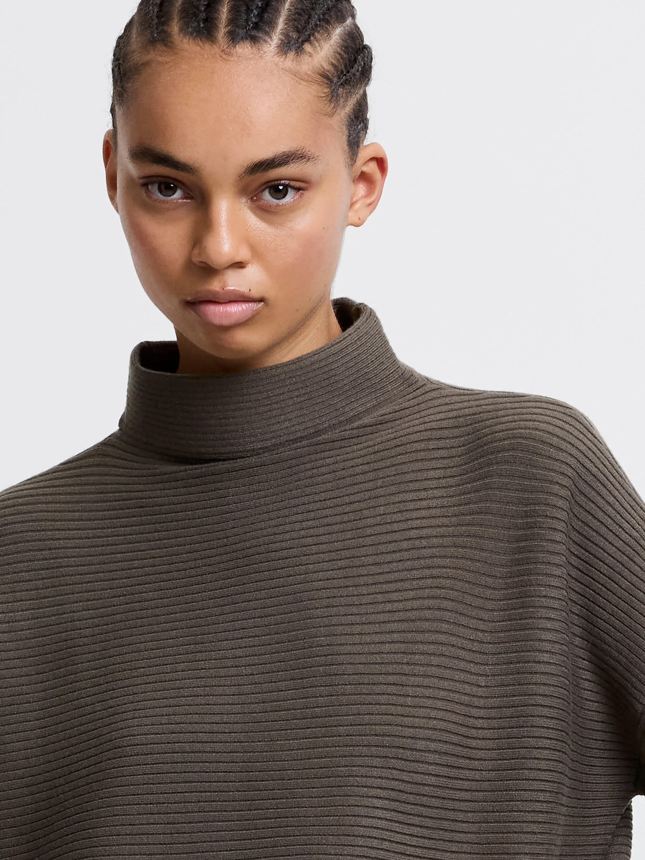 Babysoft Ribbed Mock Neck Jumper - Image 3