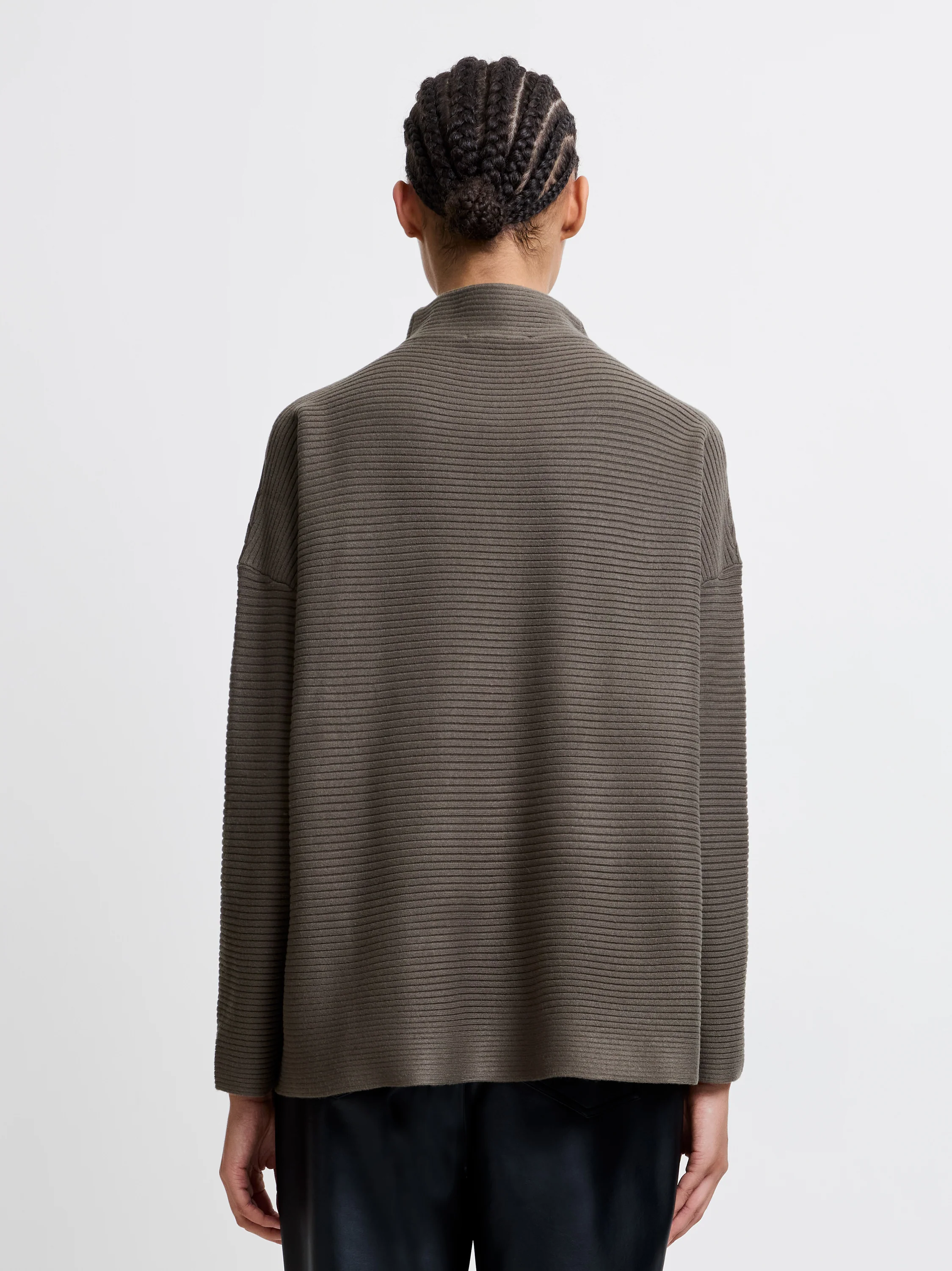 Babysoft Ribbed Mock Neck Jumper - Image 4