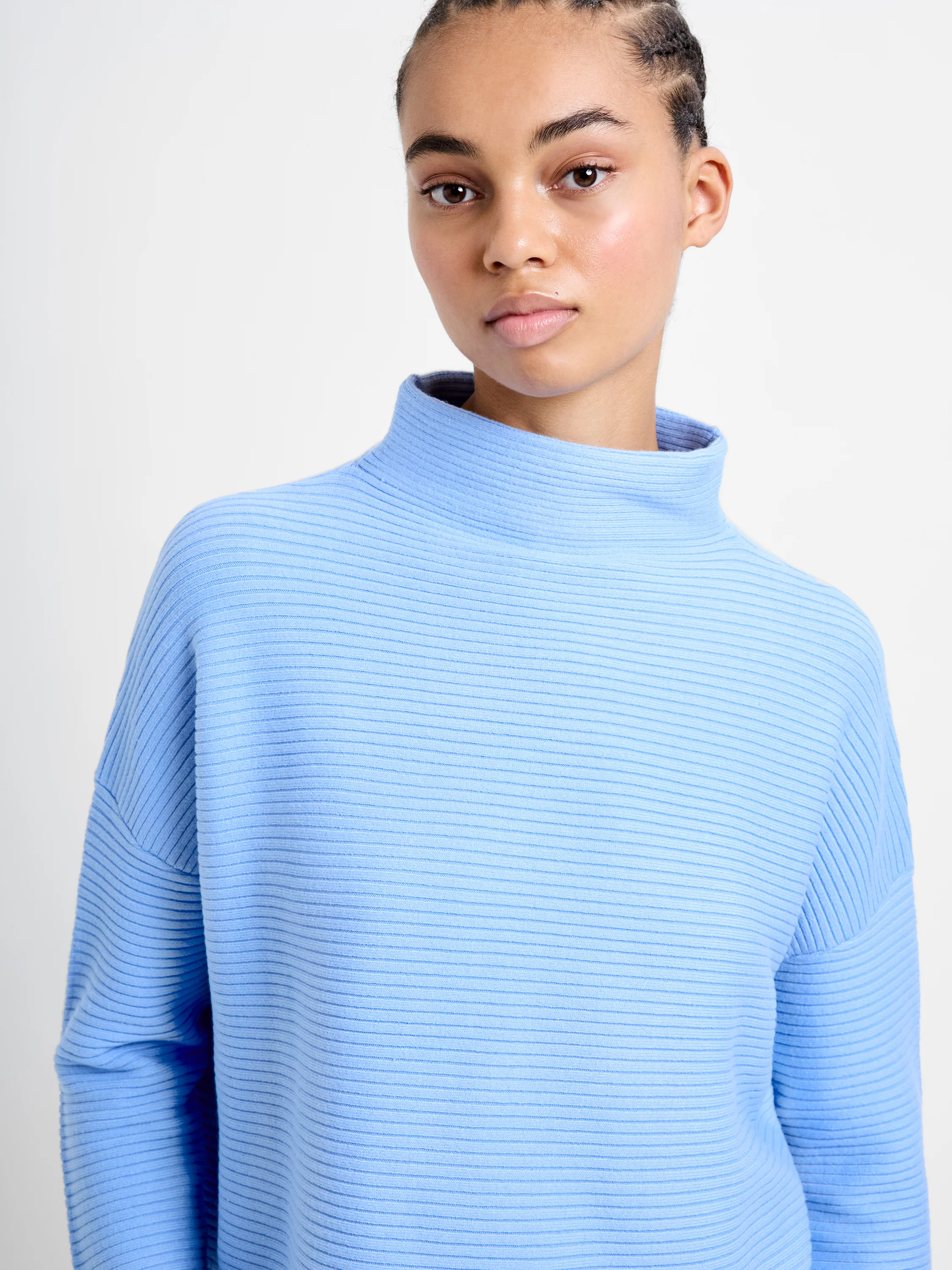 Babysoft Ribbed Mock Neck Jumper - Image 2