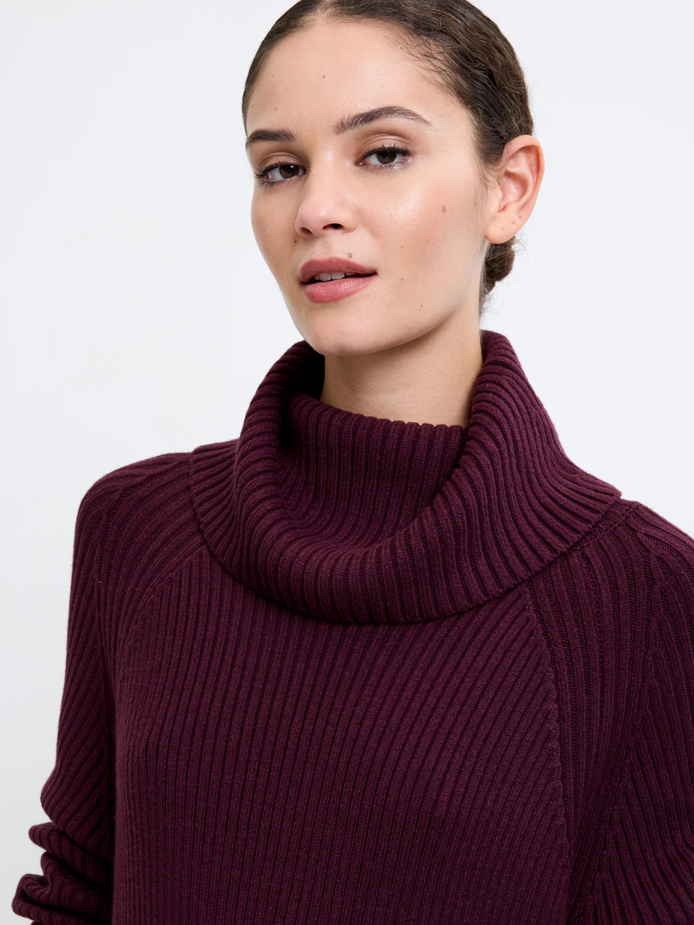 Babysoft Roll Neck Ribbed Knit Dress - Image 3