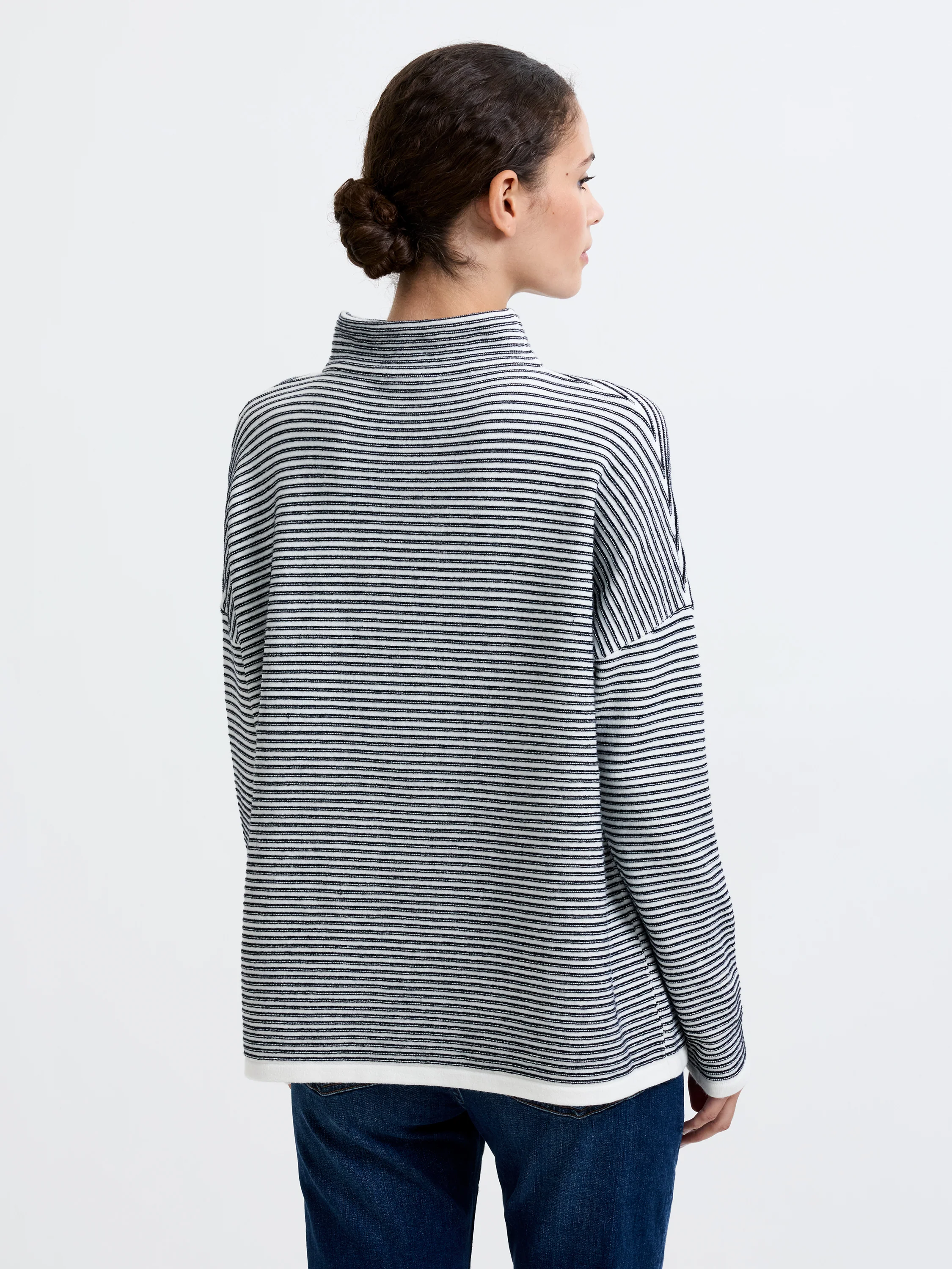 Babysoft Striped Lena High Neck Jumper - Image 4