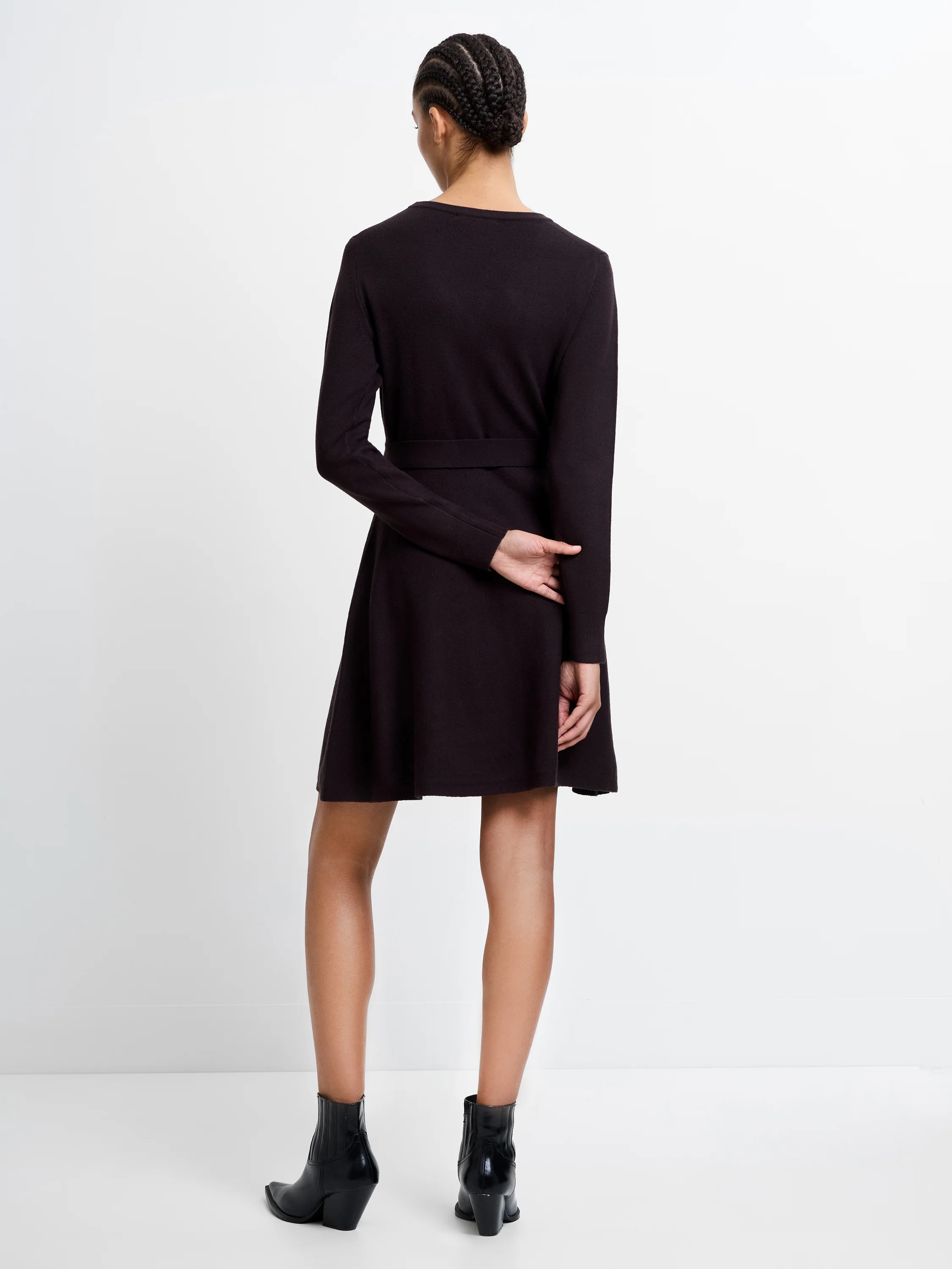 Babysoft Wrap Mini Dress - Image 5