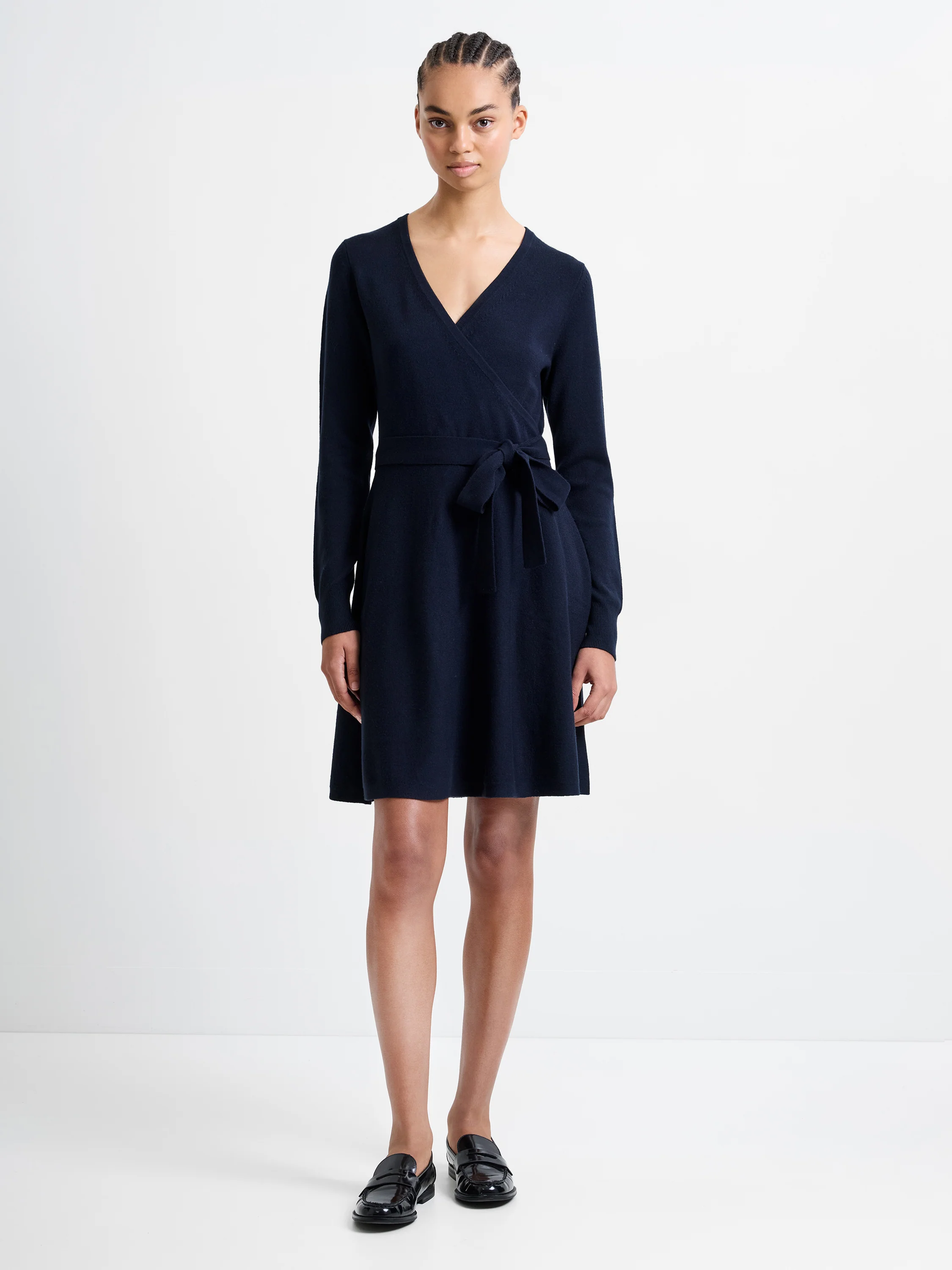 Babysoft Wrap Mini Dress