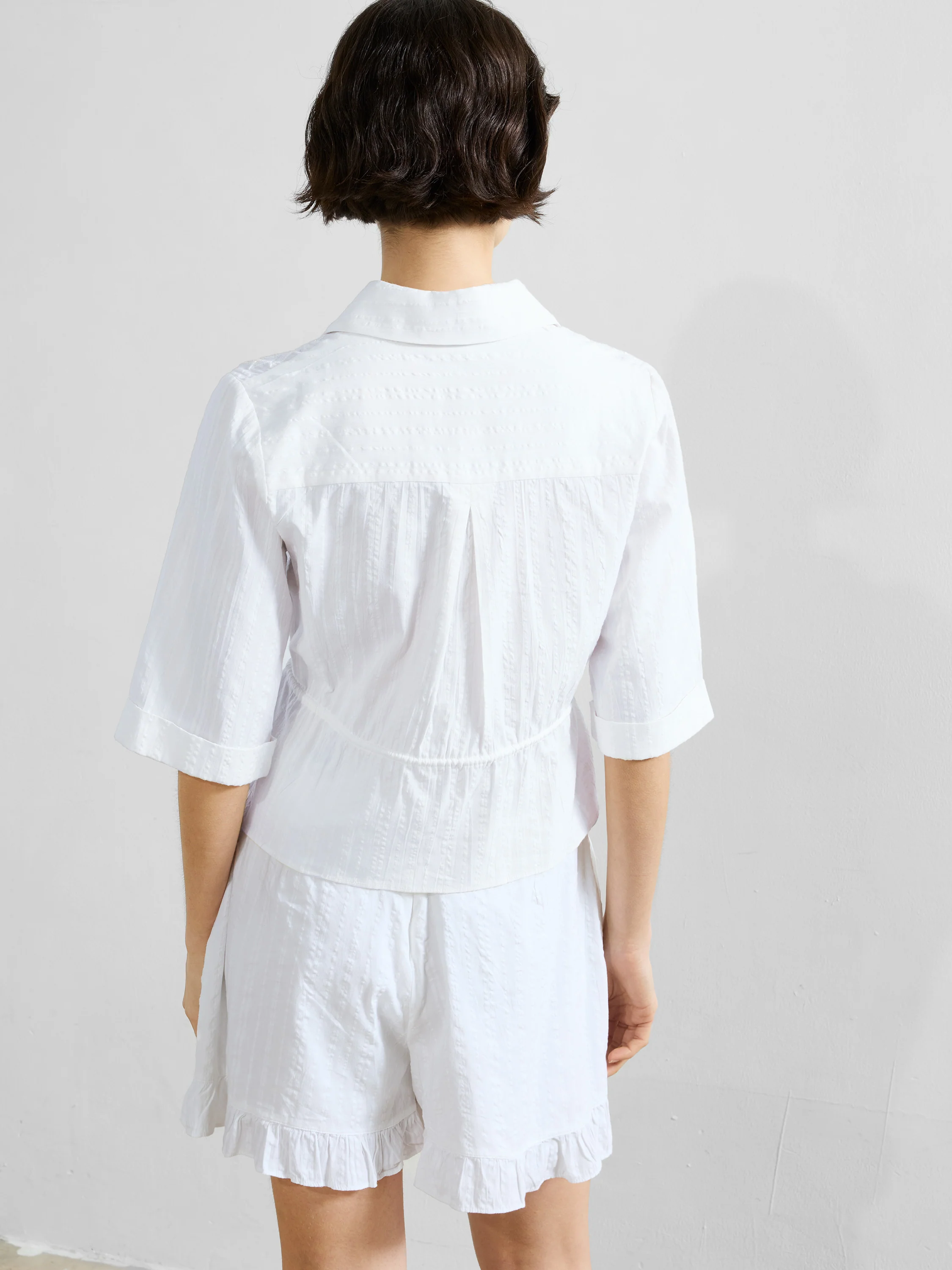 Barnet Cotton Striped Embroidered Shirt - Image 4