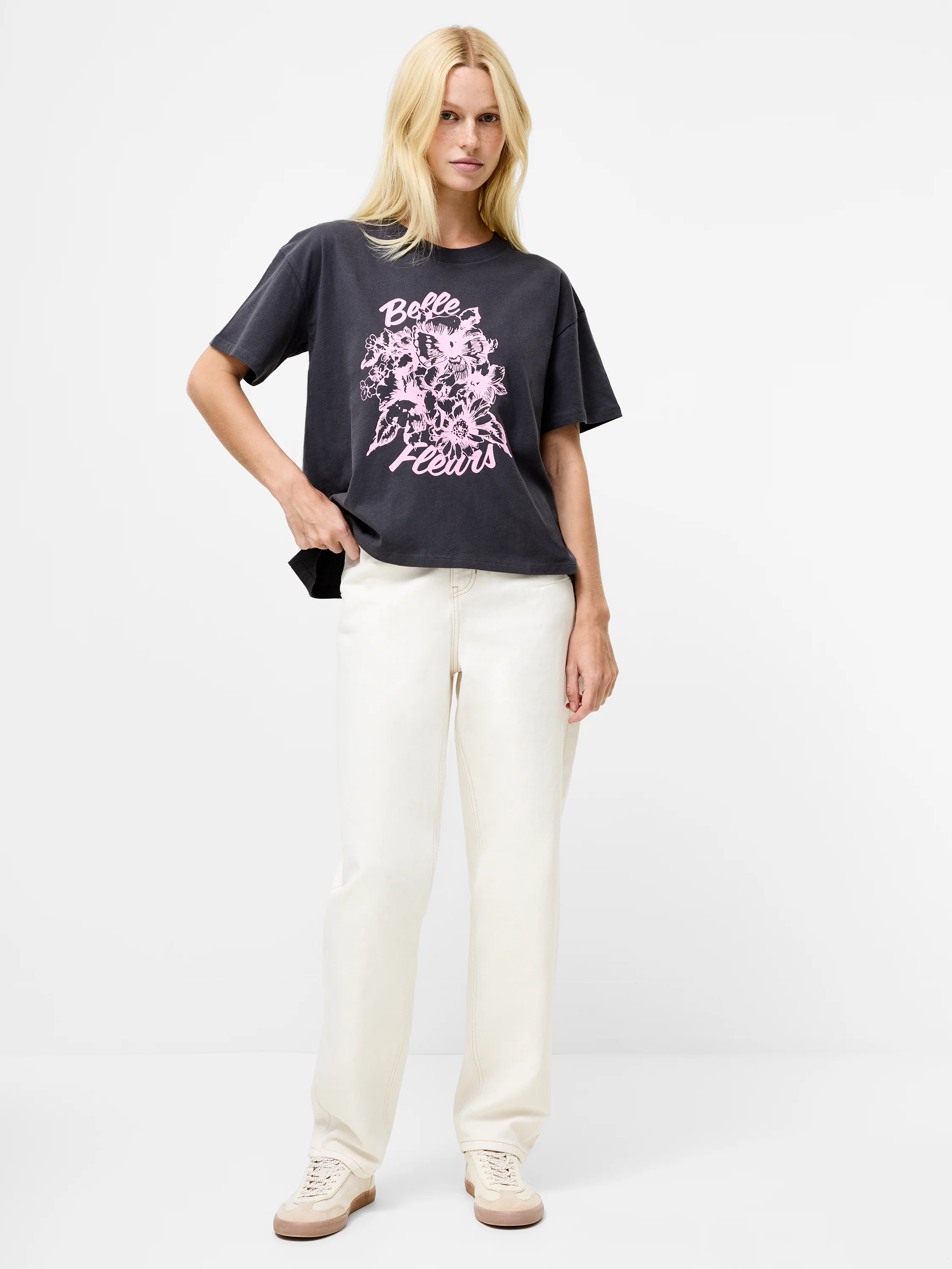 Belle Fleurs Peached Graphic T-Shirt - Image 2