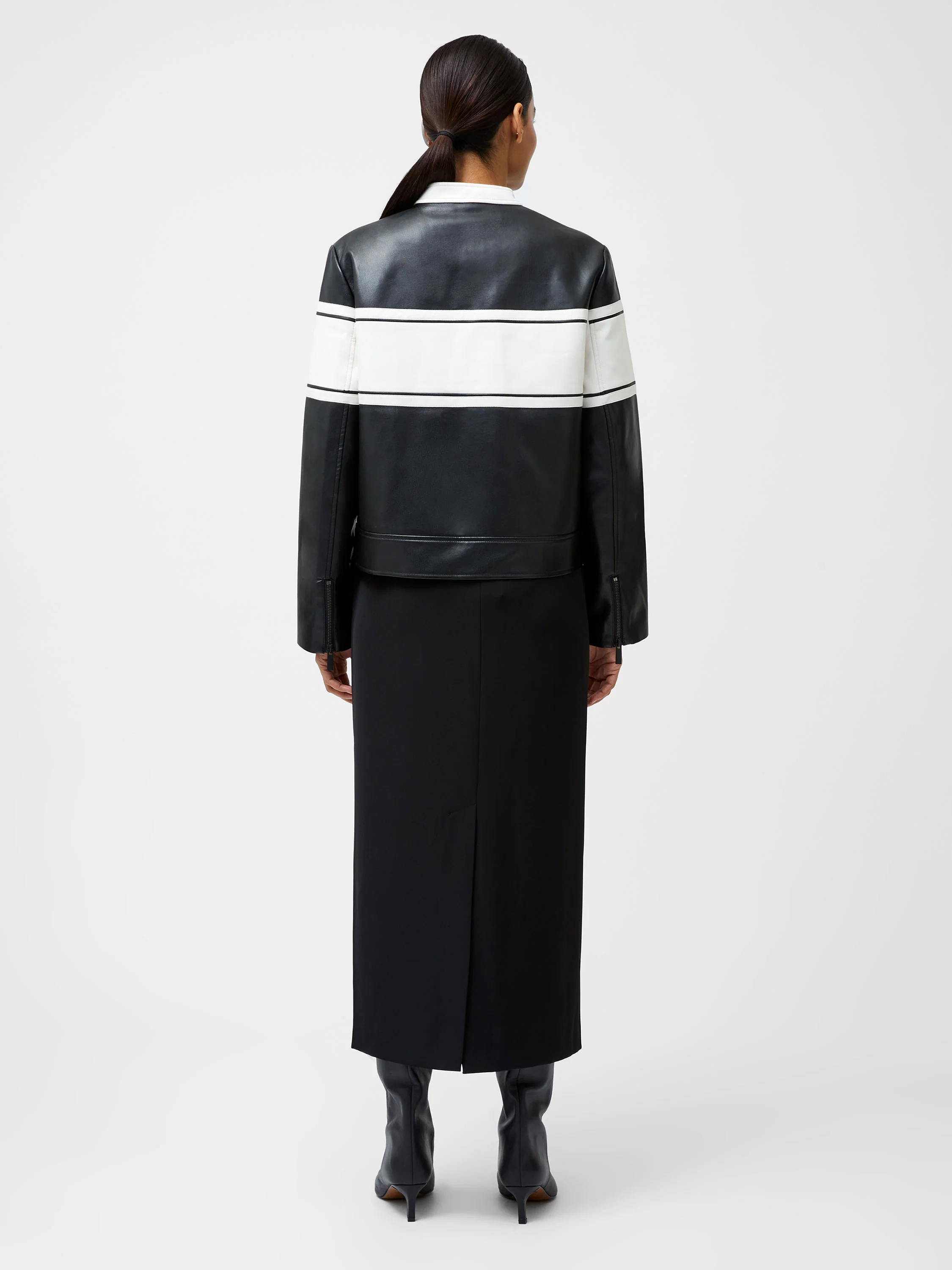 Berkely Racer PU Leather Jacket - Image 6
