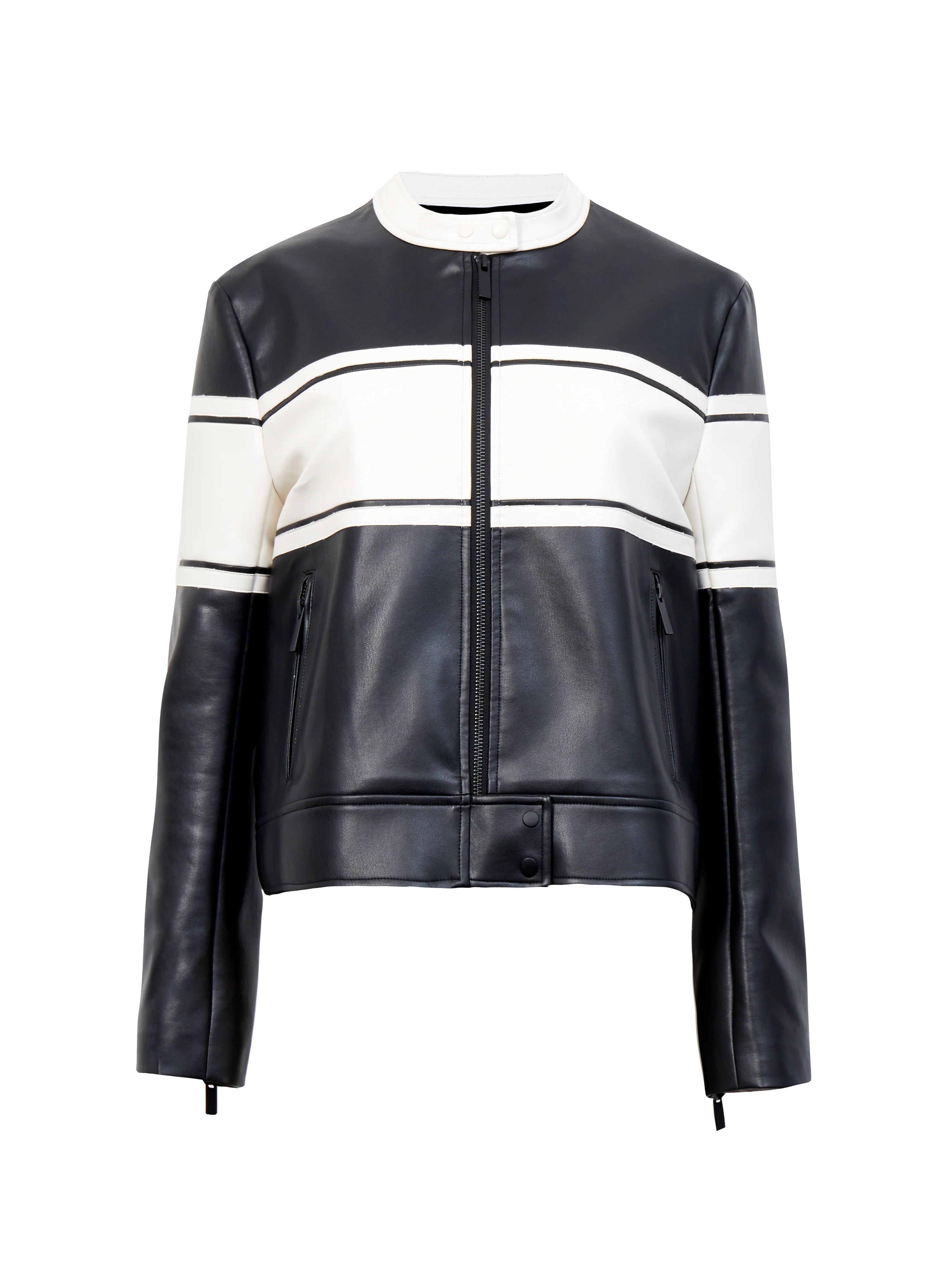 Berkely Racer PU Leather Jacket - Image 7