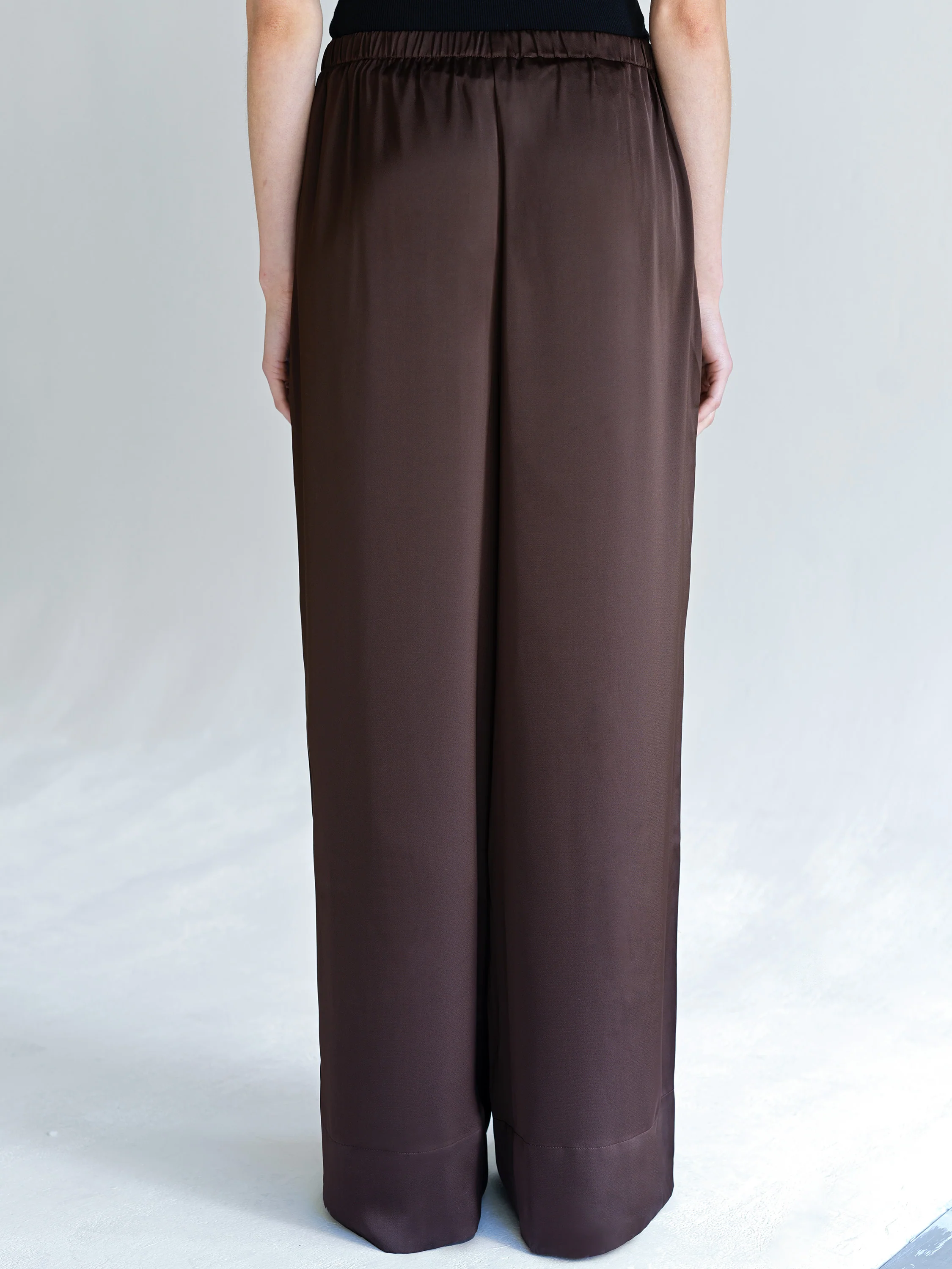 Bernadetta Satin Wide Leg Trousers - Image 5