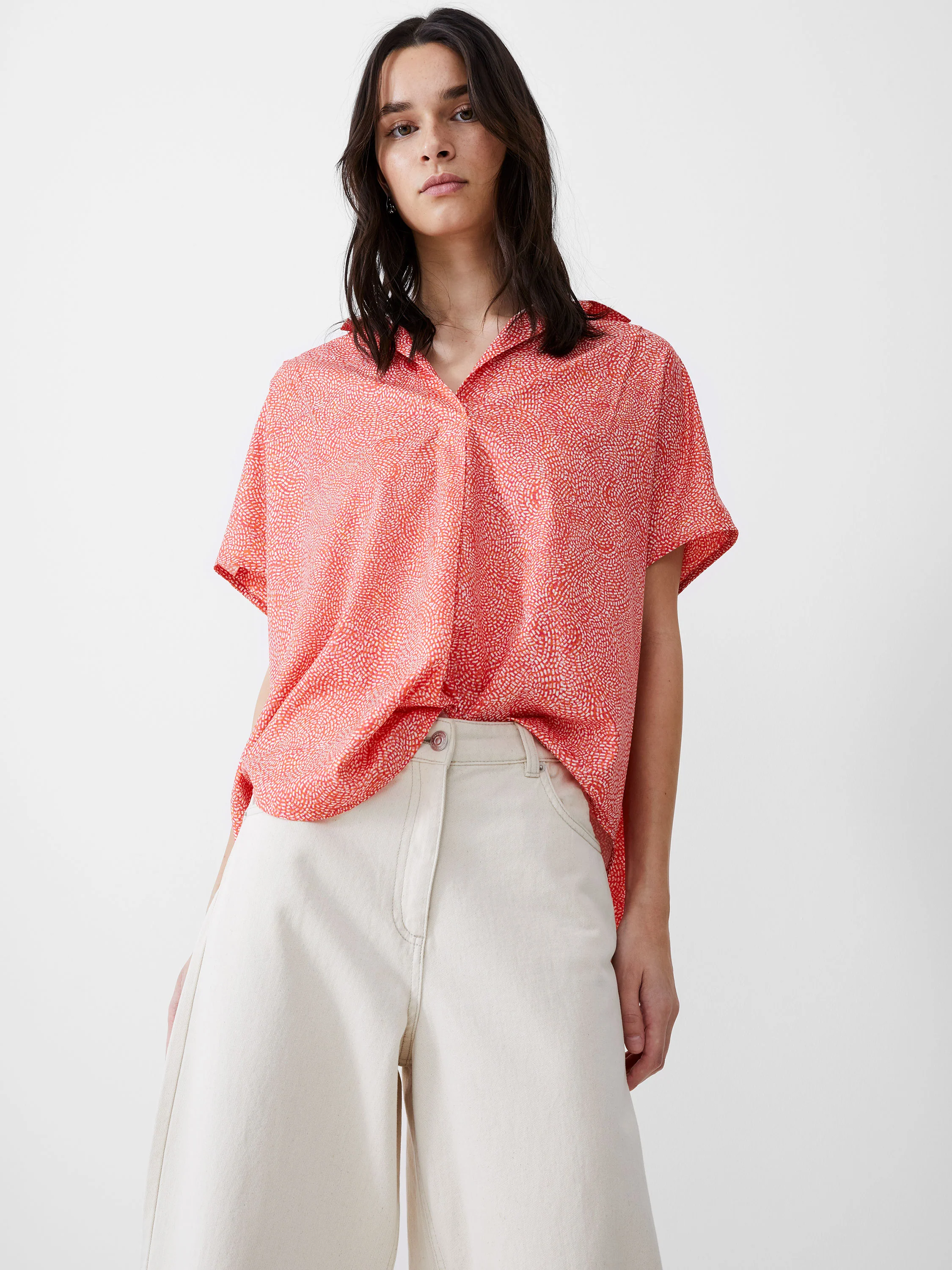 Bernice Crepe Light Popover Shirt - Image 2
