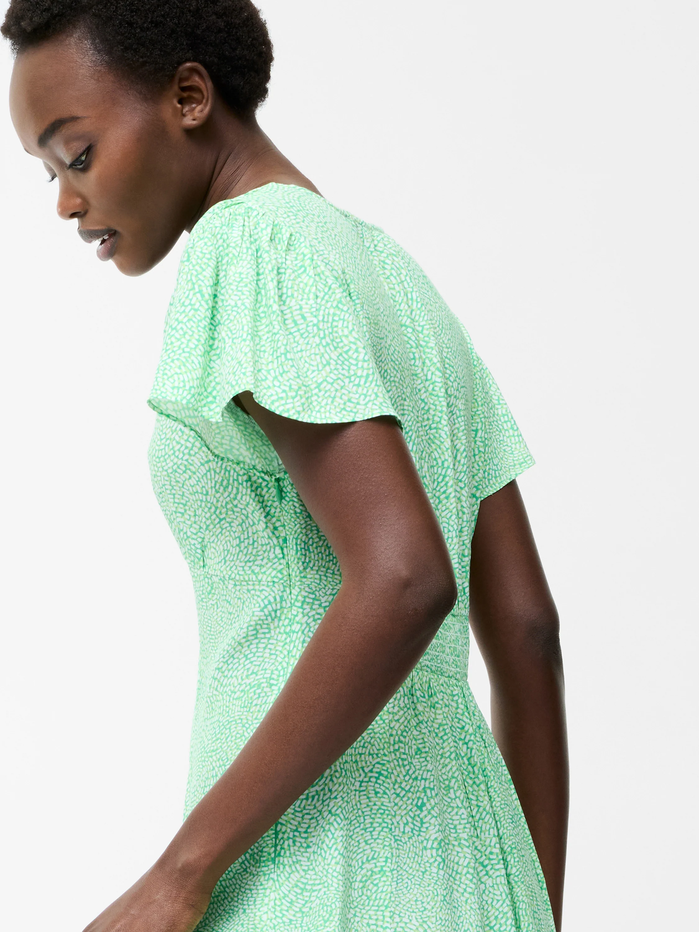 Bernice Eco V Neck Printed Tea Dress - Image 2
