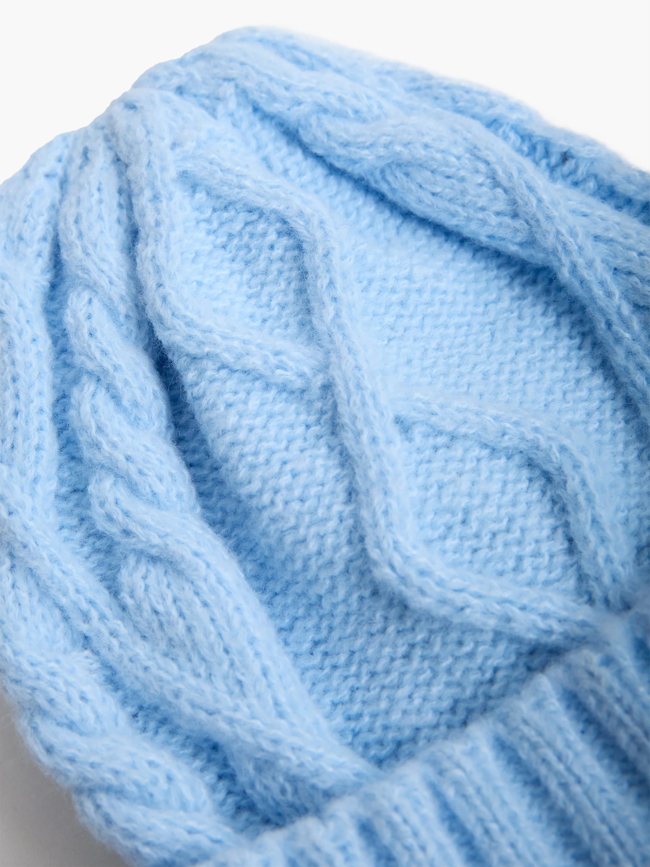 Big Cable Knit Beanie Hat - Image 3