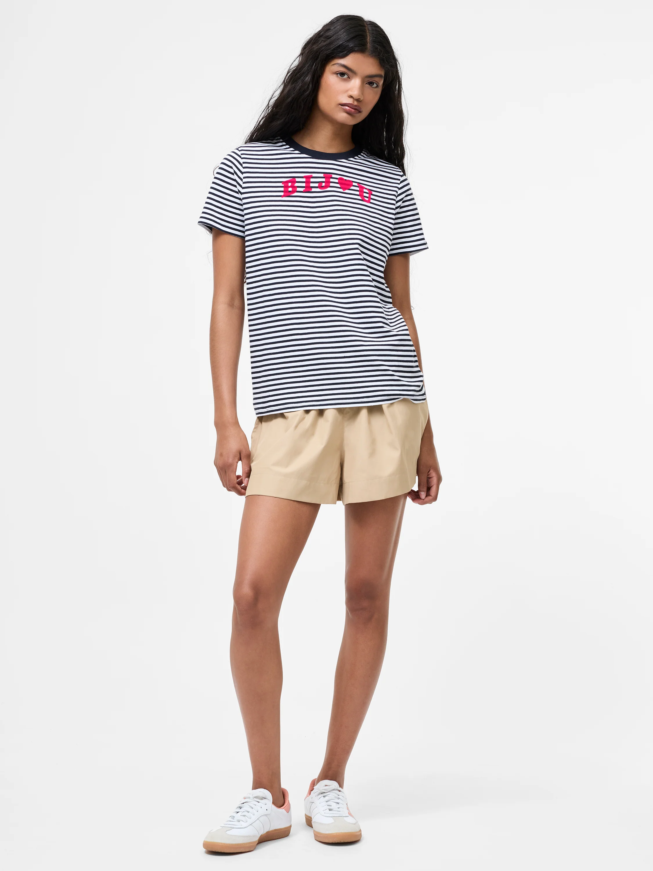 Bijou Stripe Graphic T-Shirt - Image 2