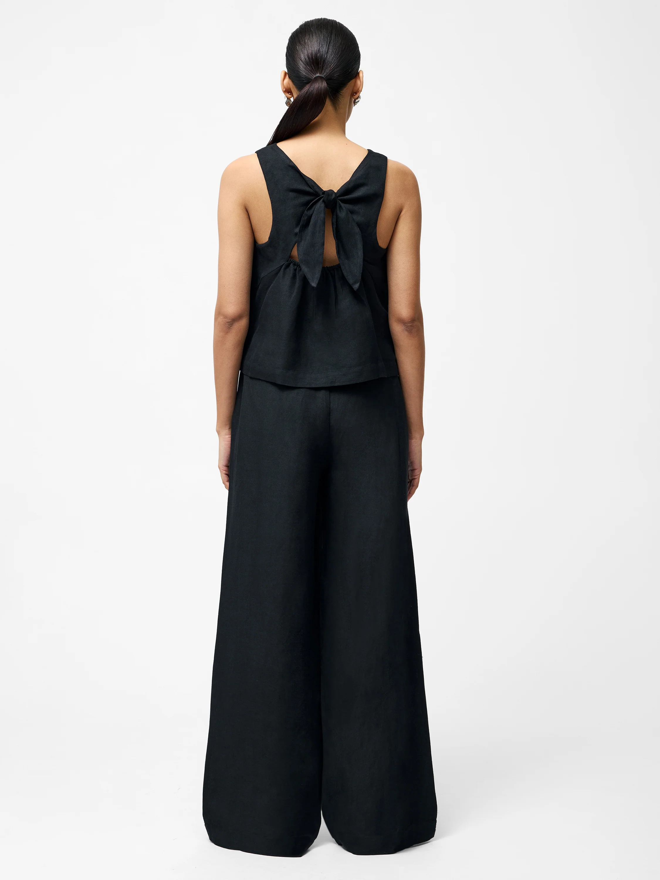 Birdie Linen Tie Back Swing Top - Image 5