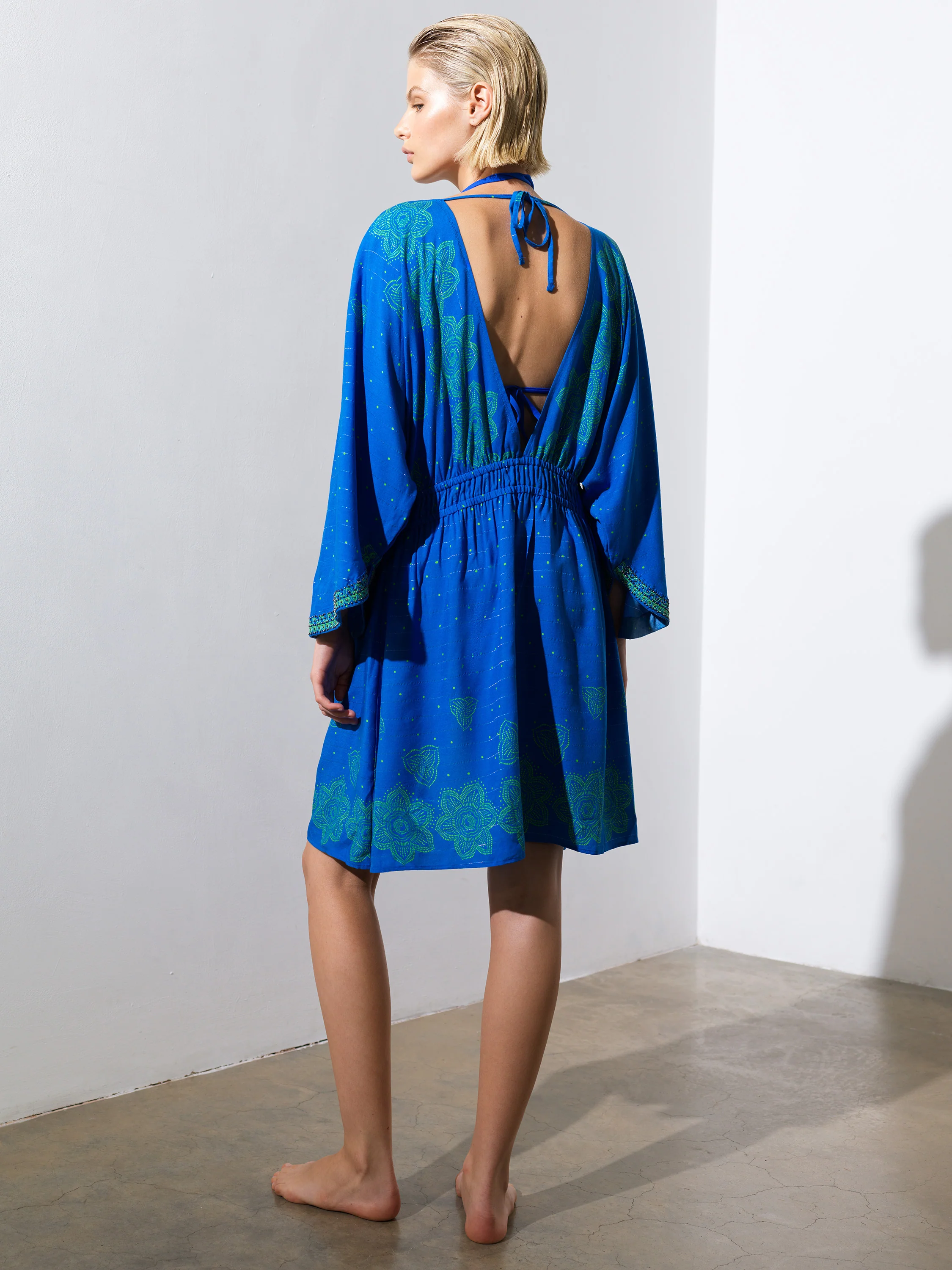 Blue Mosaic Kimono - Image 4