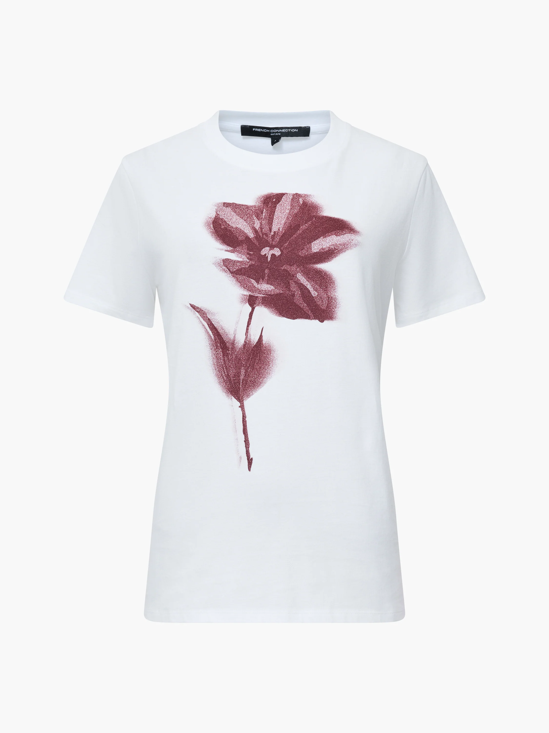 Blurred Floral Short Sleeve T-Shirt - Image 6