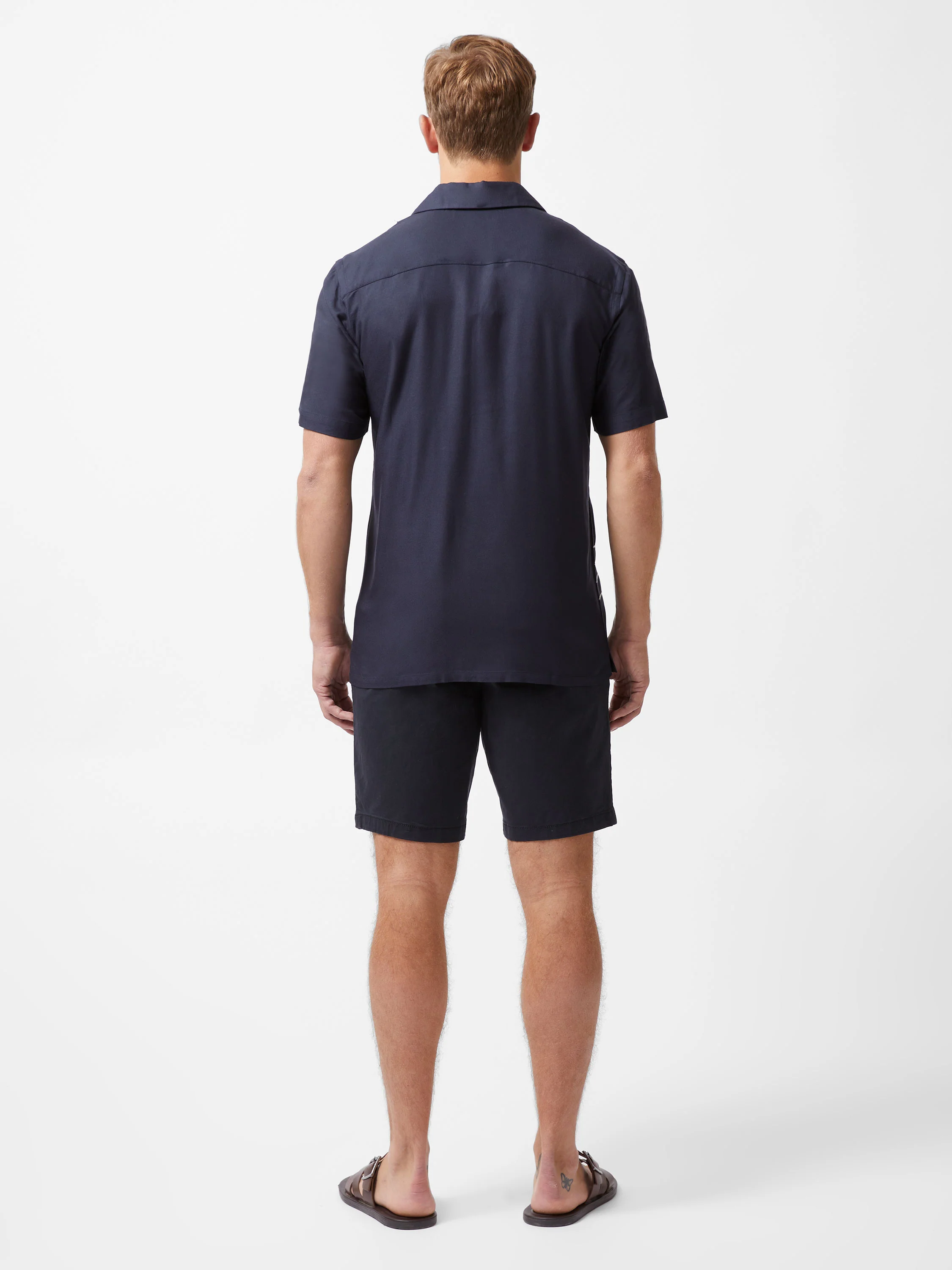Border Chainstitch Revere Short Sleeve Shirt - Image 4
